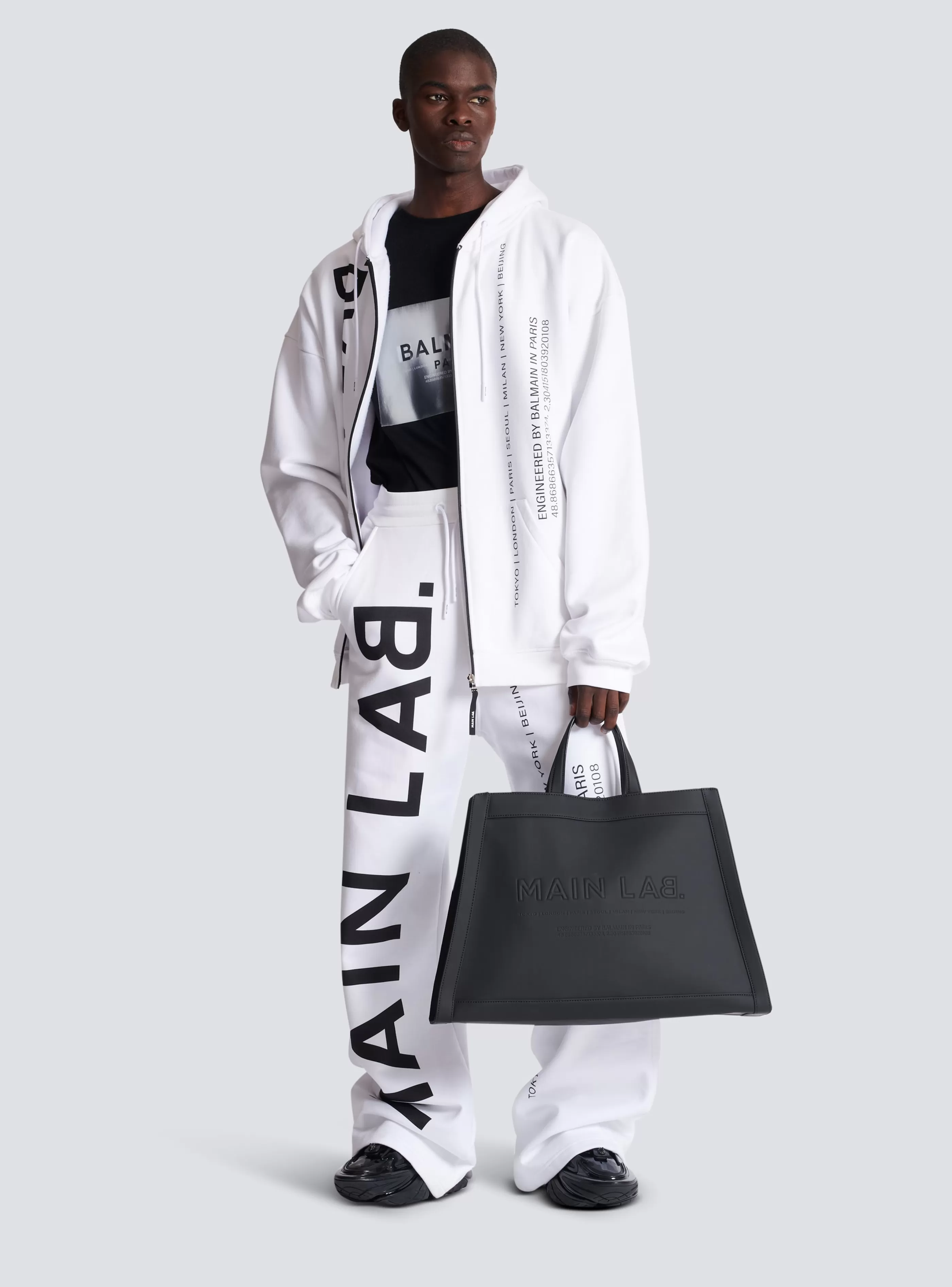 Balmain Abbigliamento Sportivo-Main Lab Joggers white
