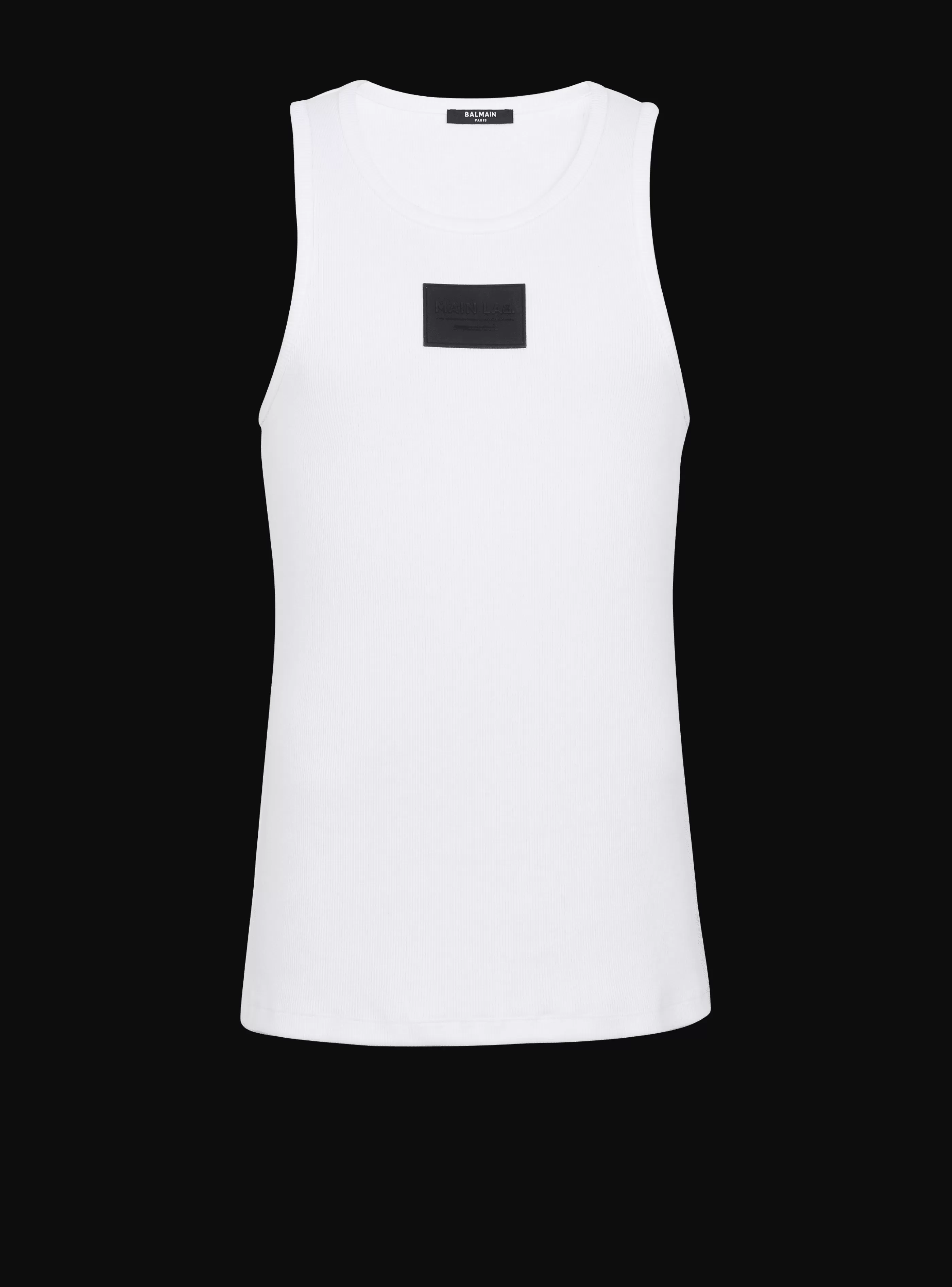 Balmain Abbigliamento Sportivo | T-Shirts-Main Lab Tank Top white