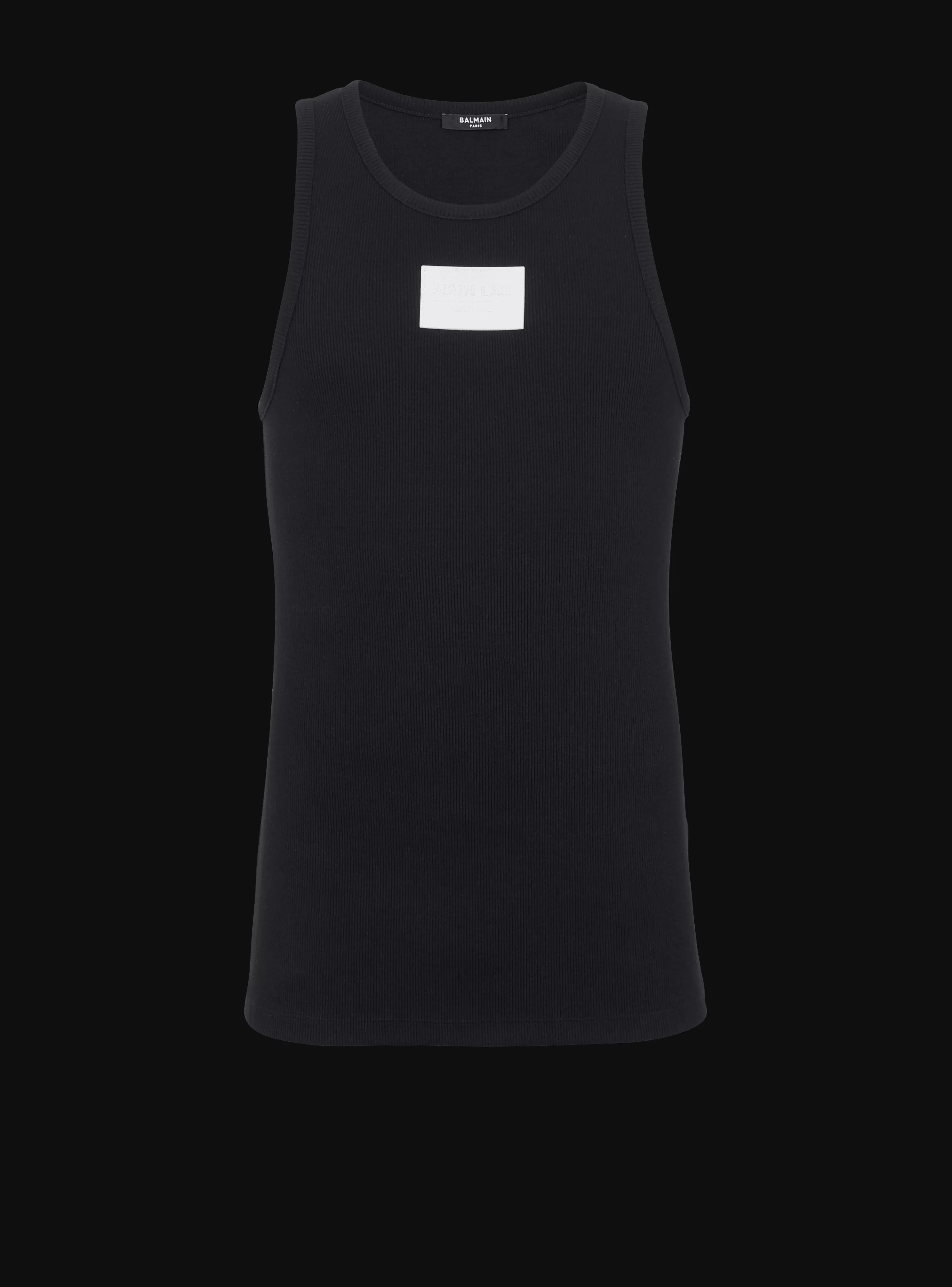 Balmain Abbigliamento Sportivo | T-Shirts-Main Lab Tank Top black