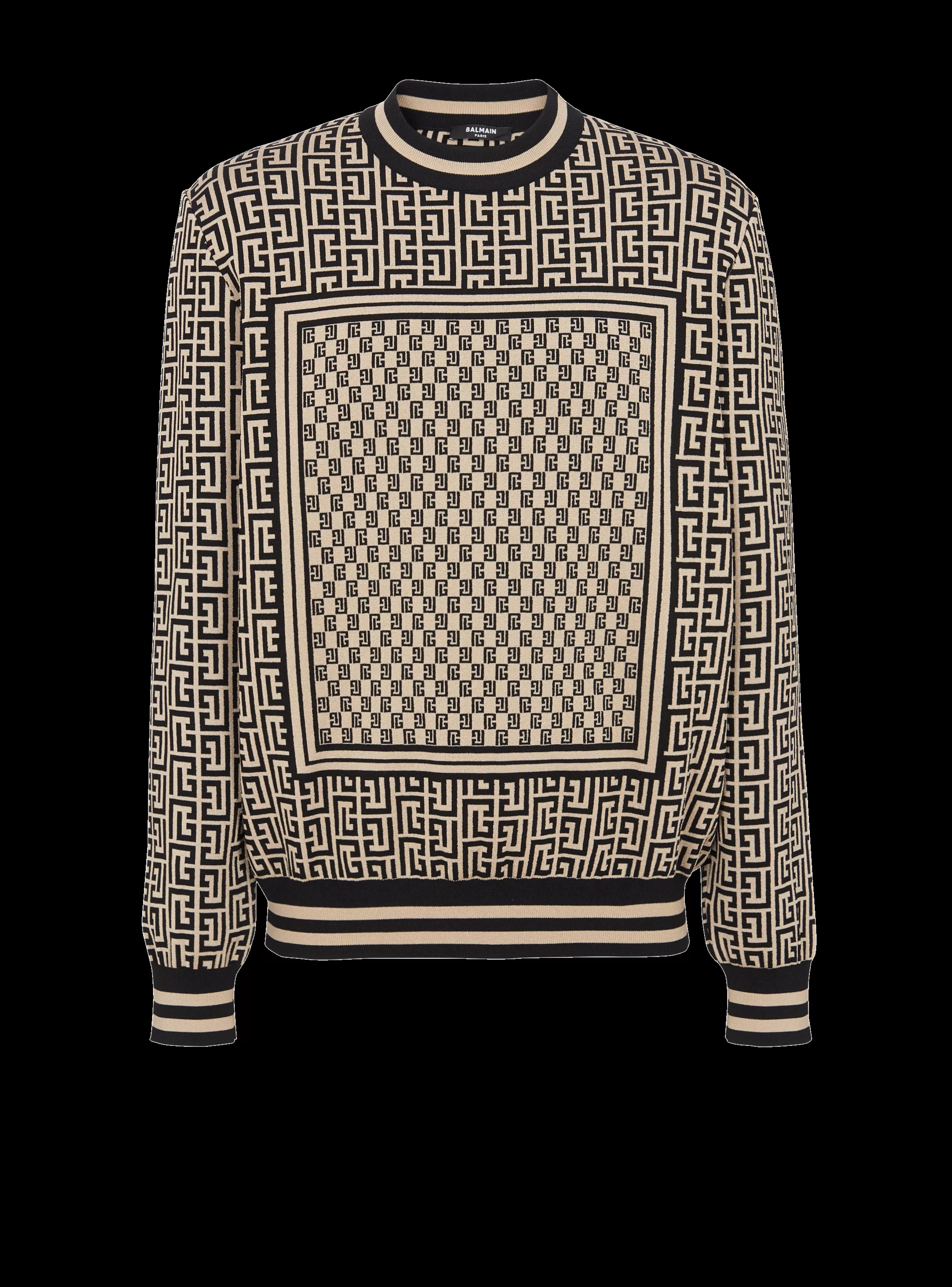 Balmain Maglieria-Mini Monogram Jumper black