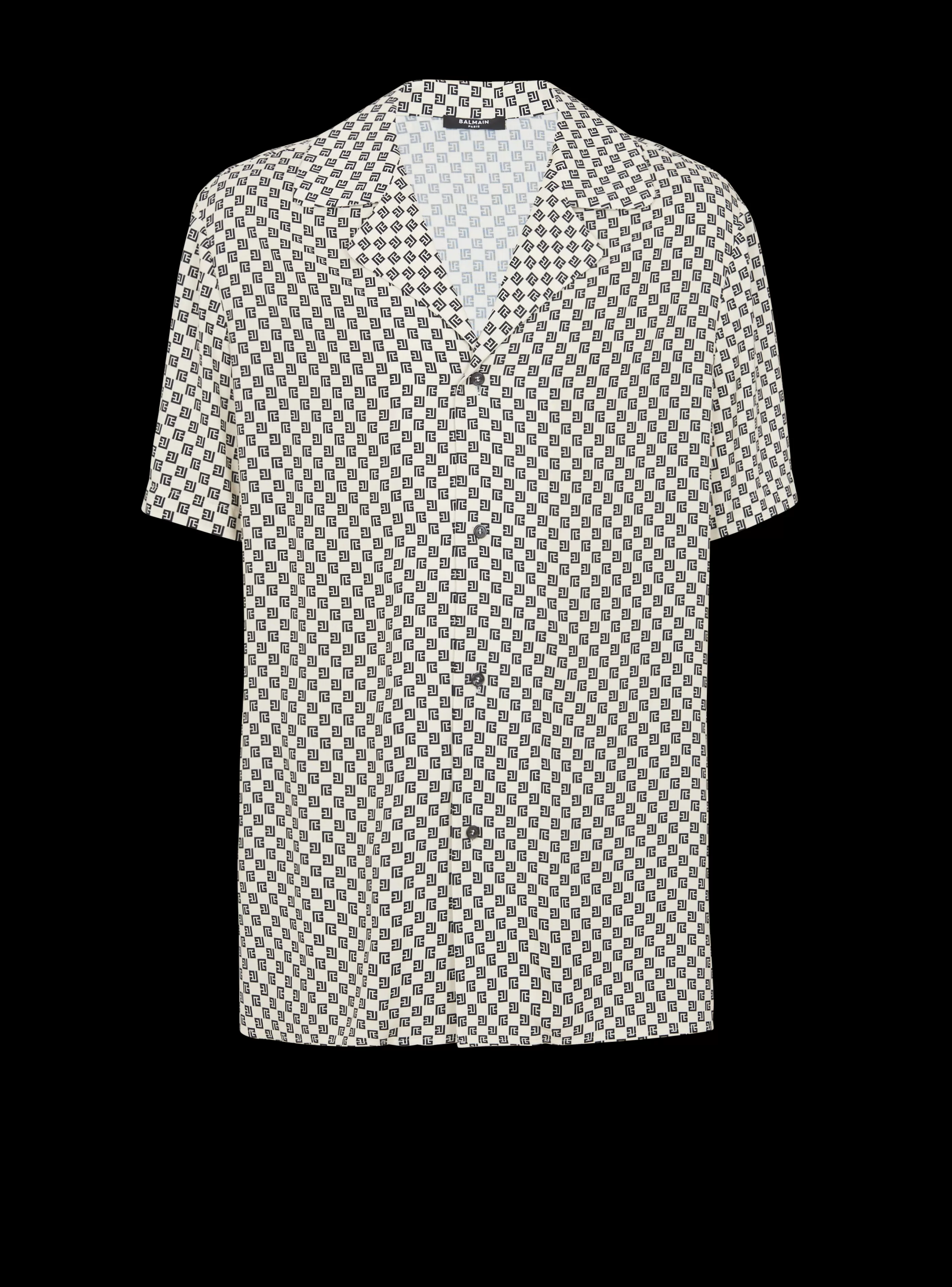 Balmain Camicie E Polo-Mini Monogram Shirt black
