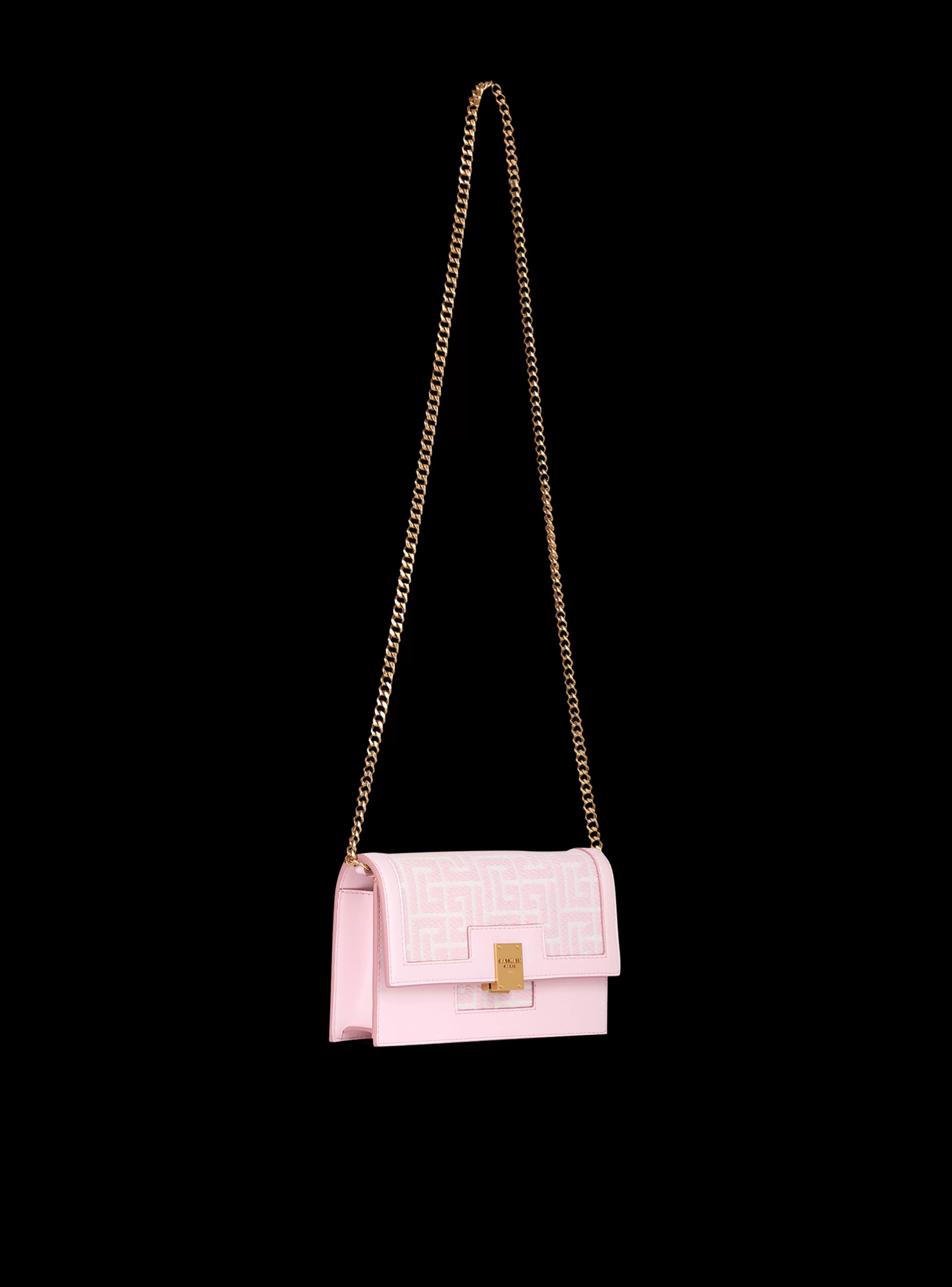 Balmain Borse A Tracolla | Borse 1945-Mini-sized Bicolor Jacquard 1945 Bag pink