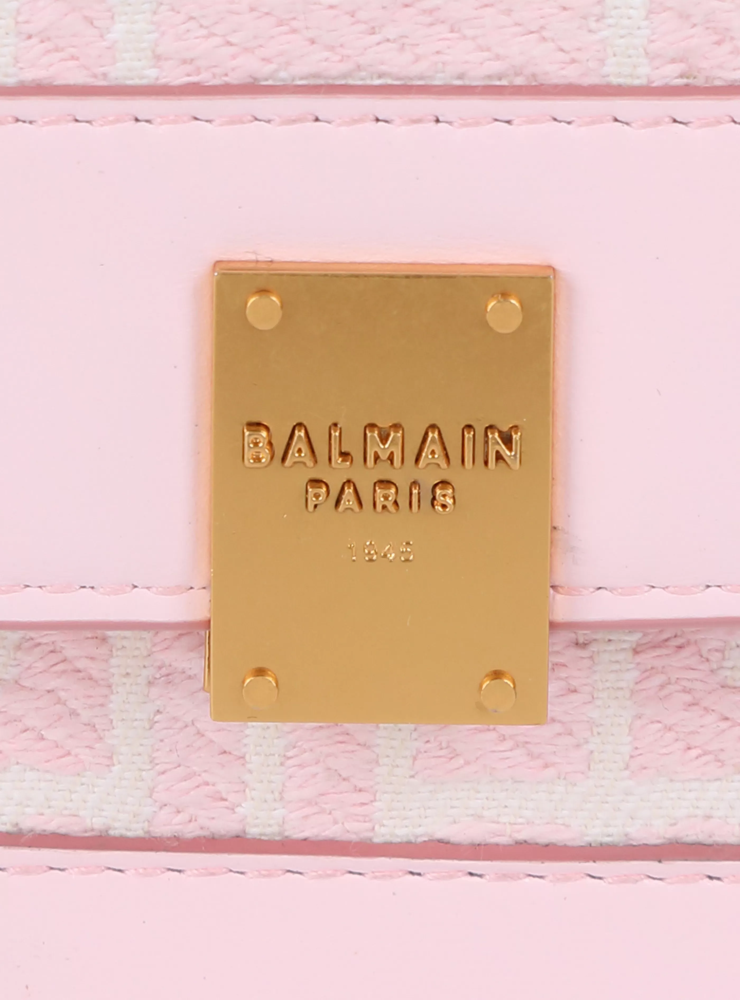 Balmain Borse A Tracolla | Borse 1945-Mini-sized Bicolor Jacquard 1945 Bag pink
