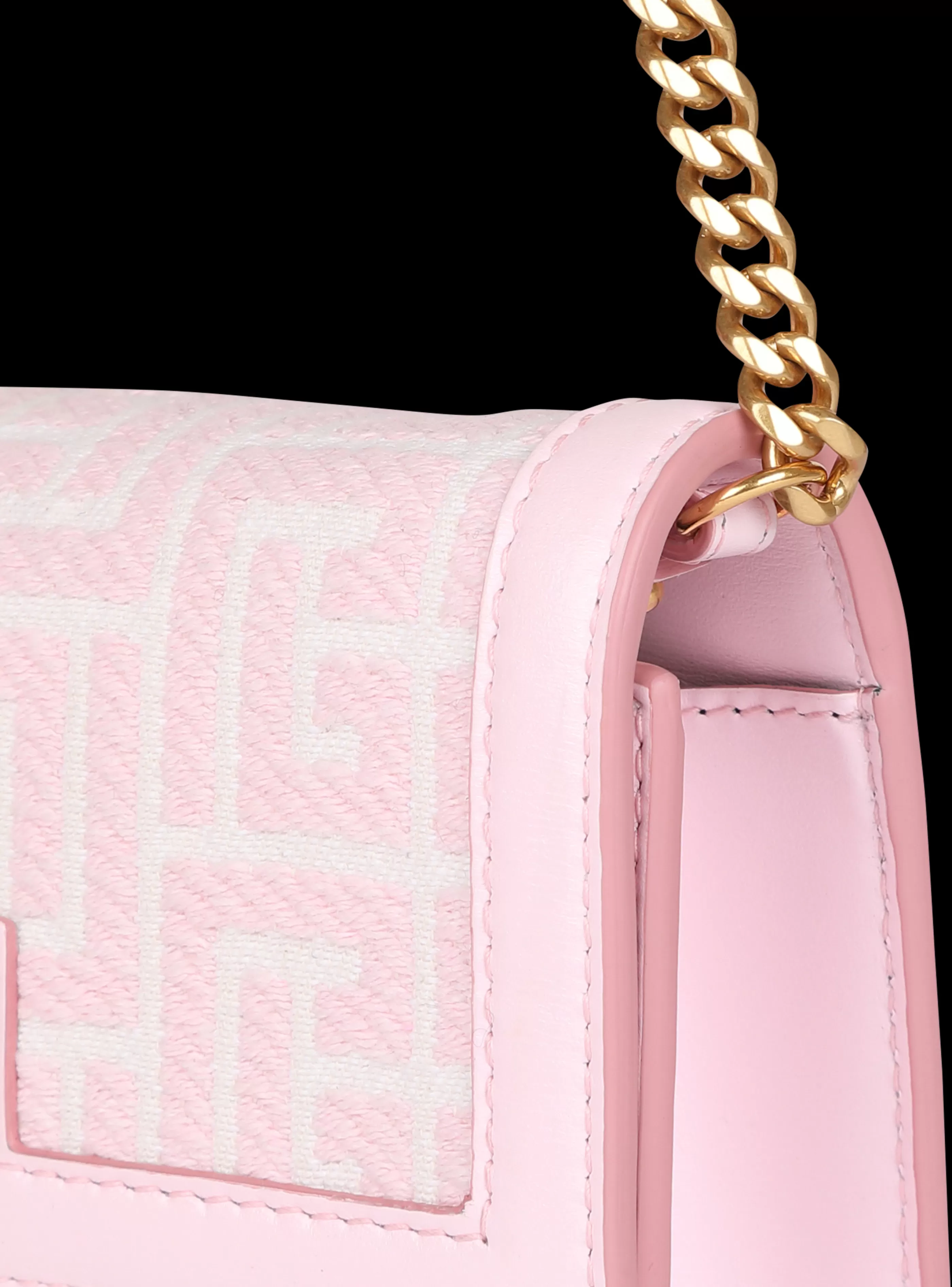 Balmain Borse A Tracolla | Borse 1945-Mini-sized Bicolor Jacquard 1945 Bag pink