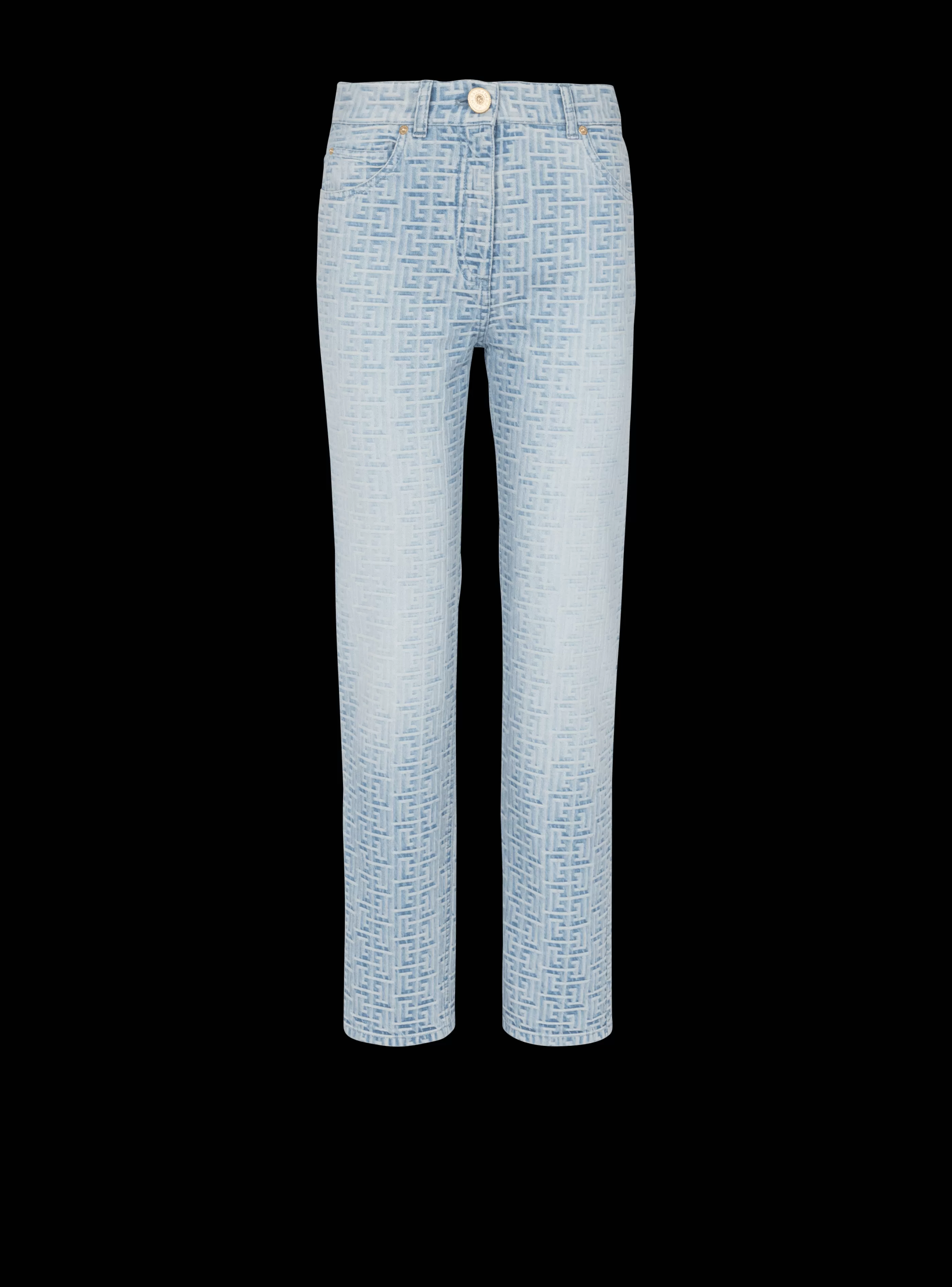 Balmain Denim-Monogram Classic Jeans blue