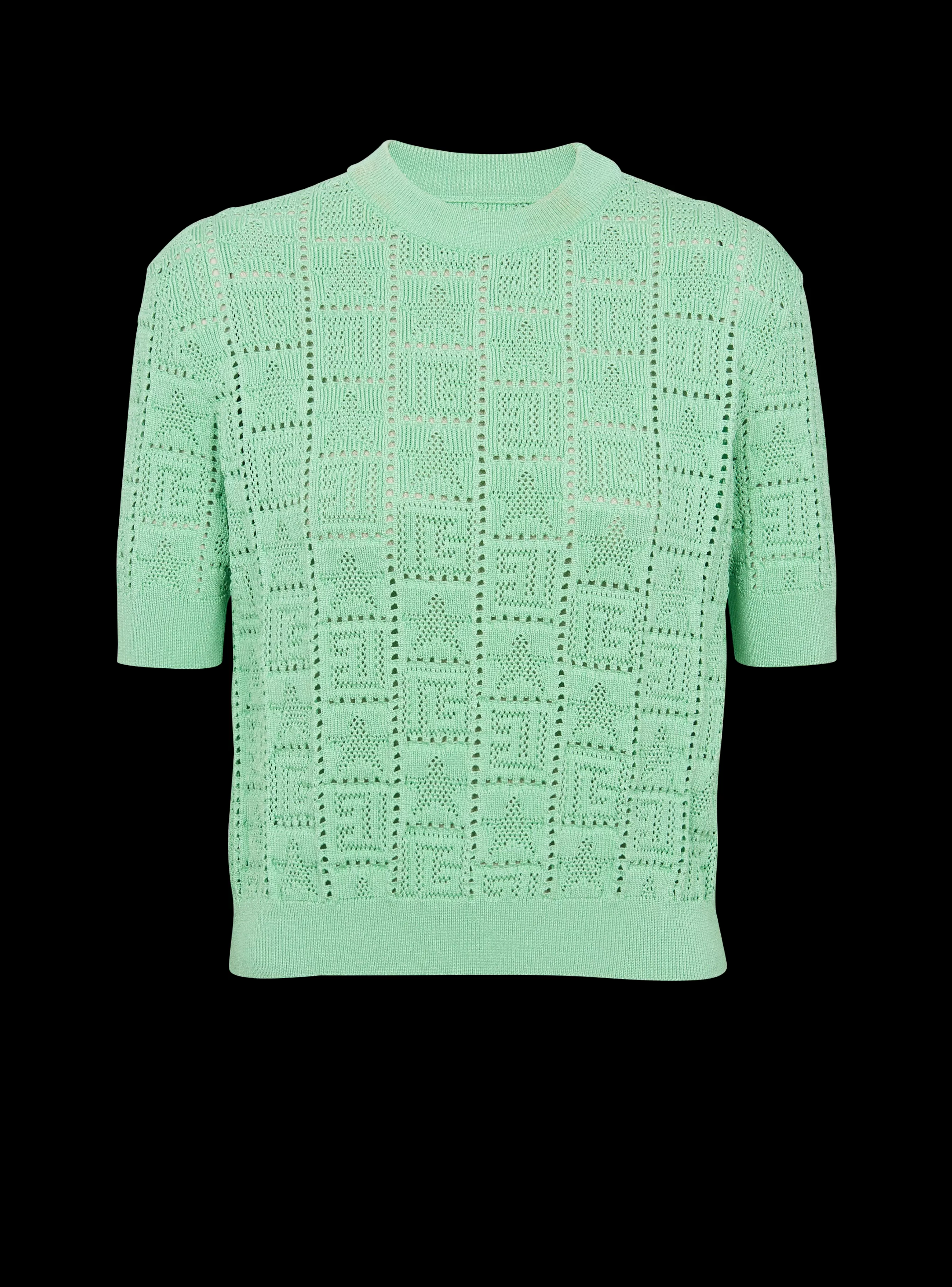 Balmain Maglieria | Top E Camicie-Monogram Knit Jumper green