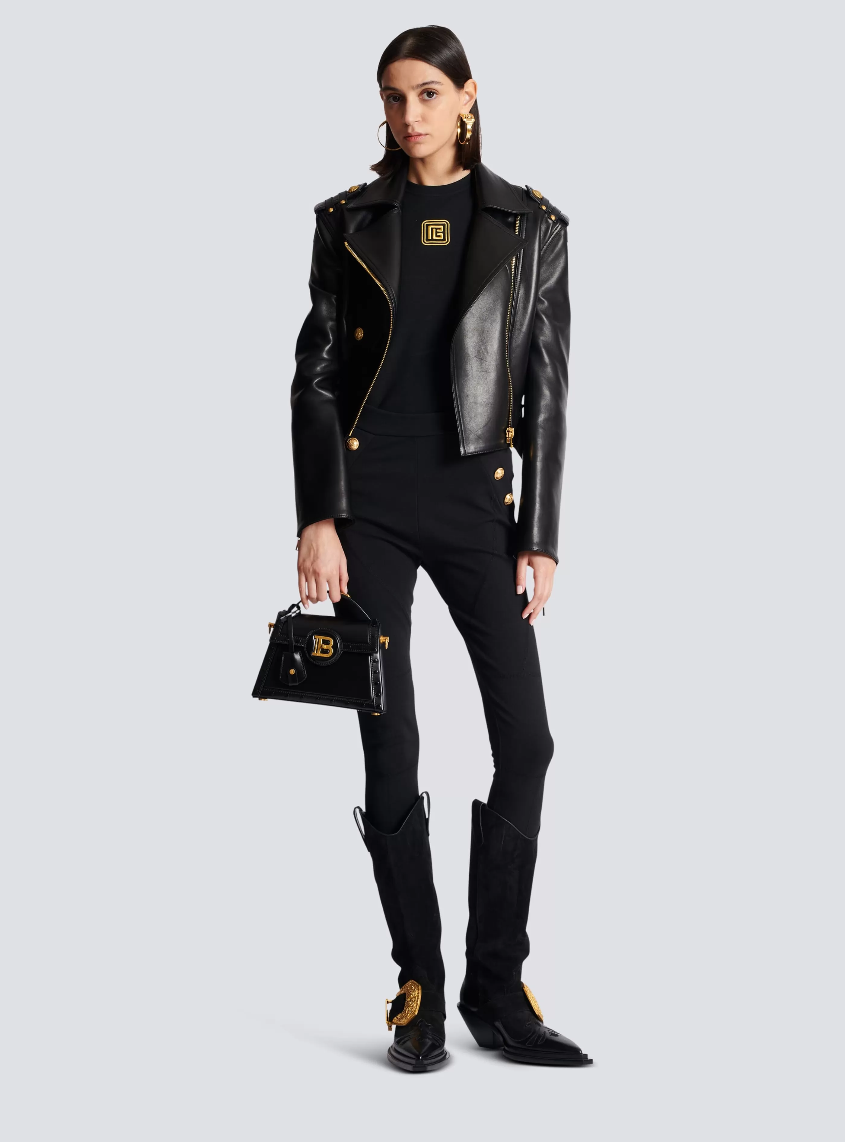 Balmain T-Shirt-PB Embroidered Tank Top black
