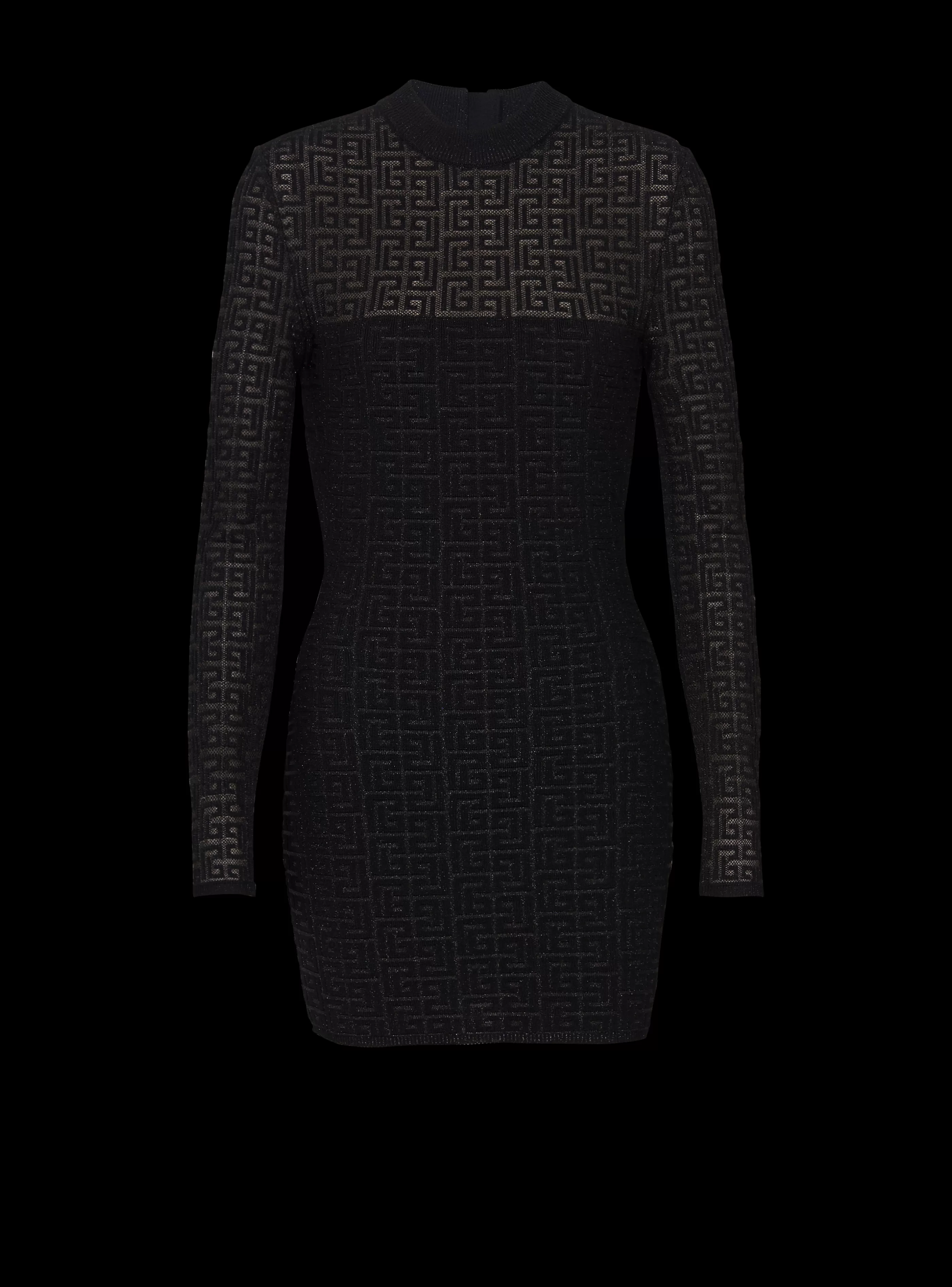 Balmain Abiti-PB Labyrinth Knit Dress black