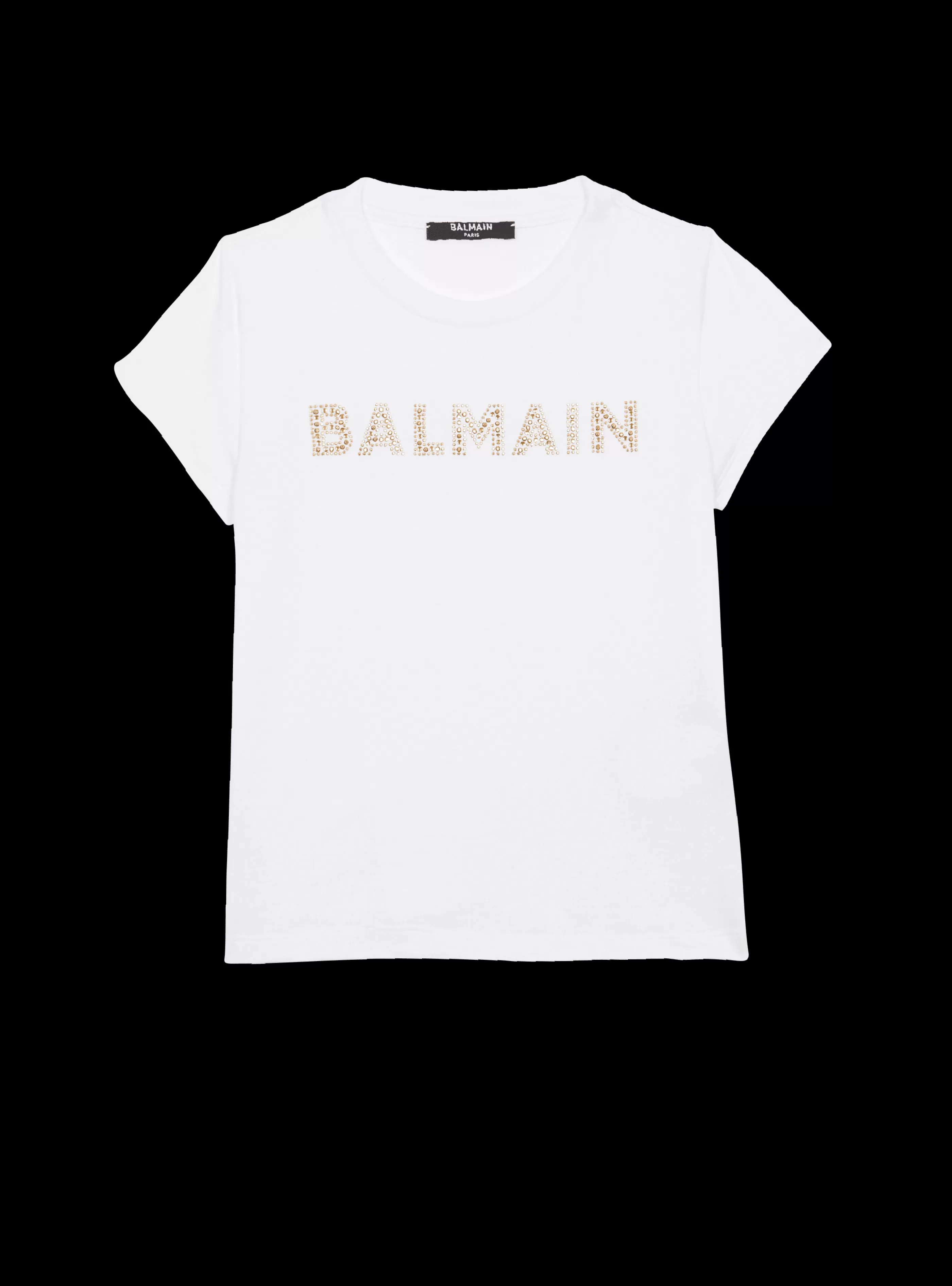 Balmain Bambino (4-10 Anni) | Bambina (4-10 Anni)-Rhinestoned T-Shirt white