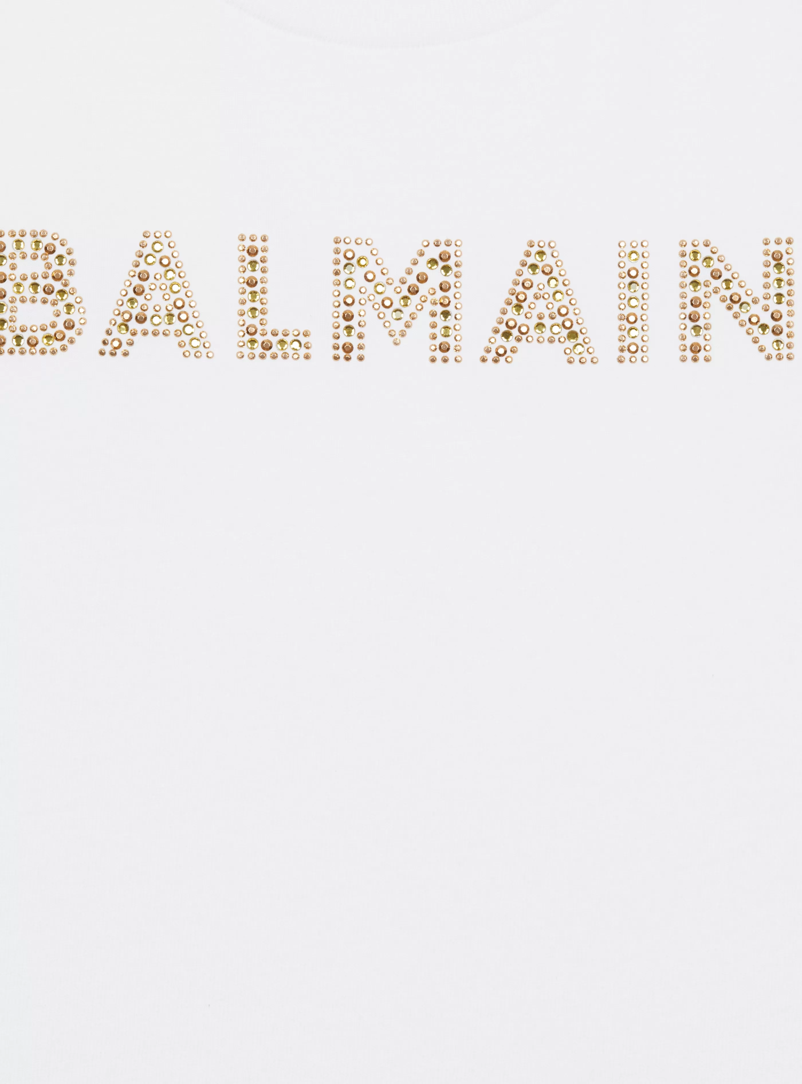 Balmain Bambino (4-10 Anni) | Bambina (4-10 Anni)-Rhinestoned T-Shirt white