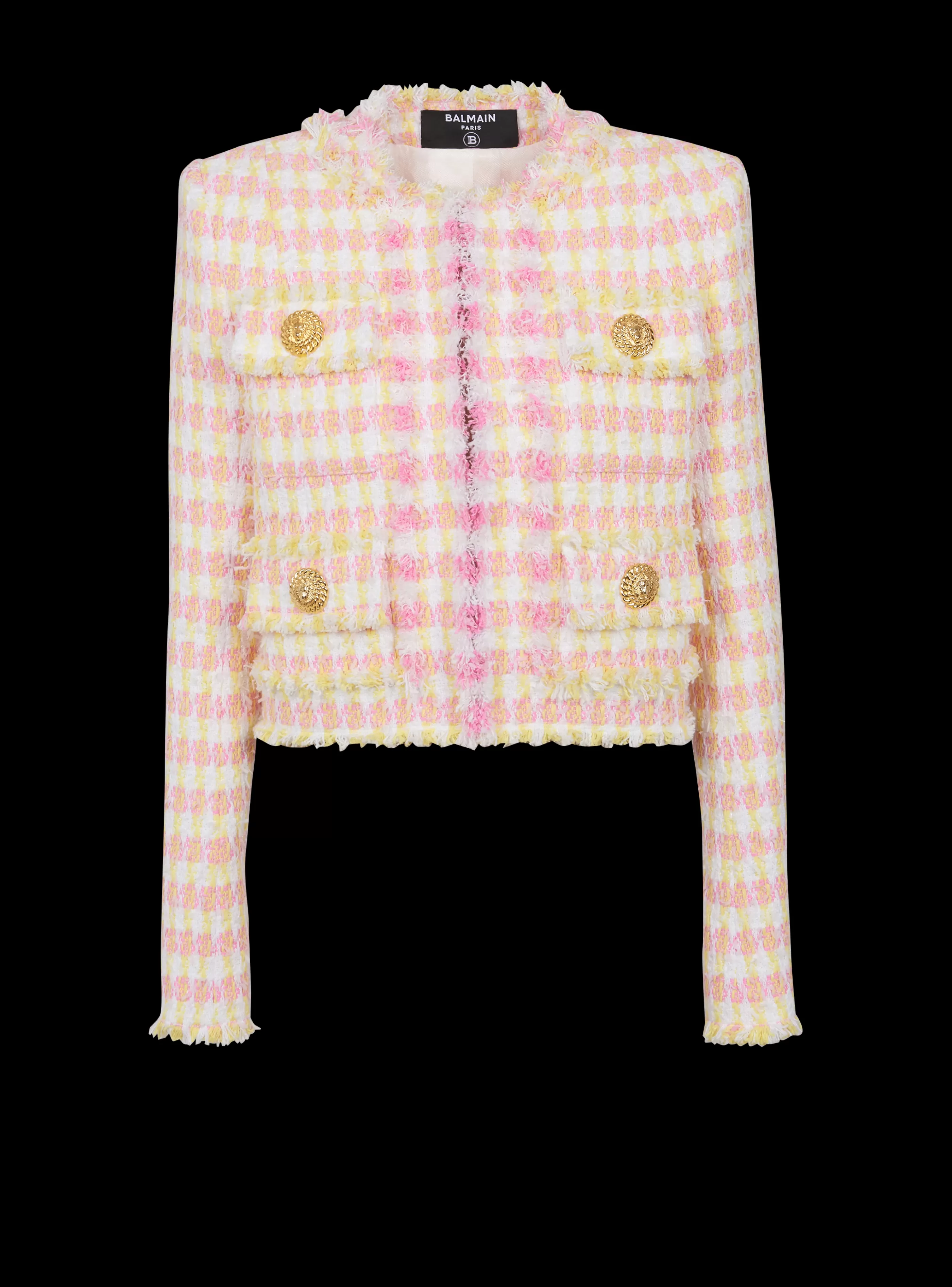 Balmain Giacche E Blazer-Short Miami Tweed Jacket multicolor