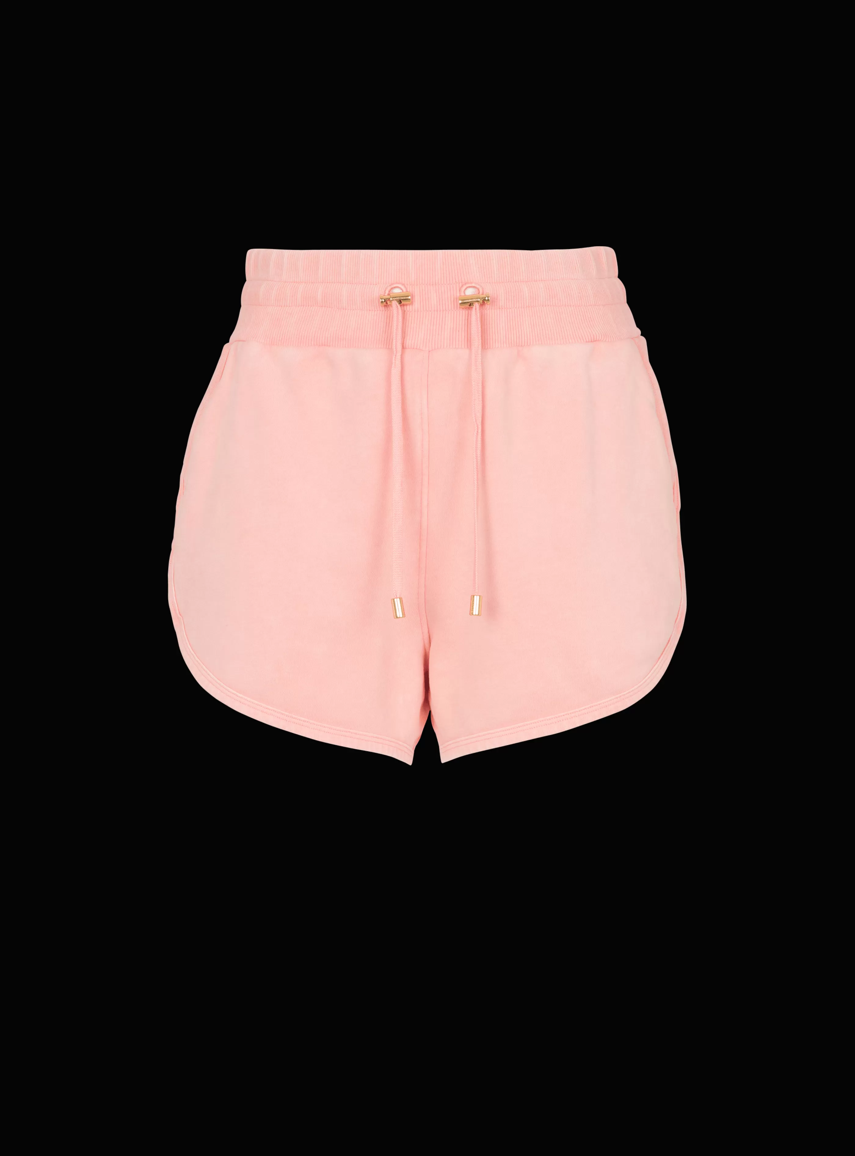 Balmain Pantaloni E Pantaloncini-Shorts With Vintage Embroidery pink