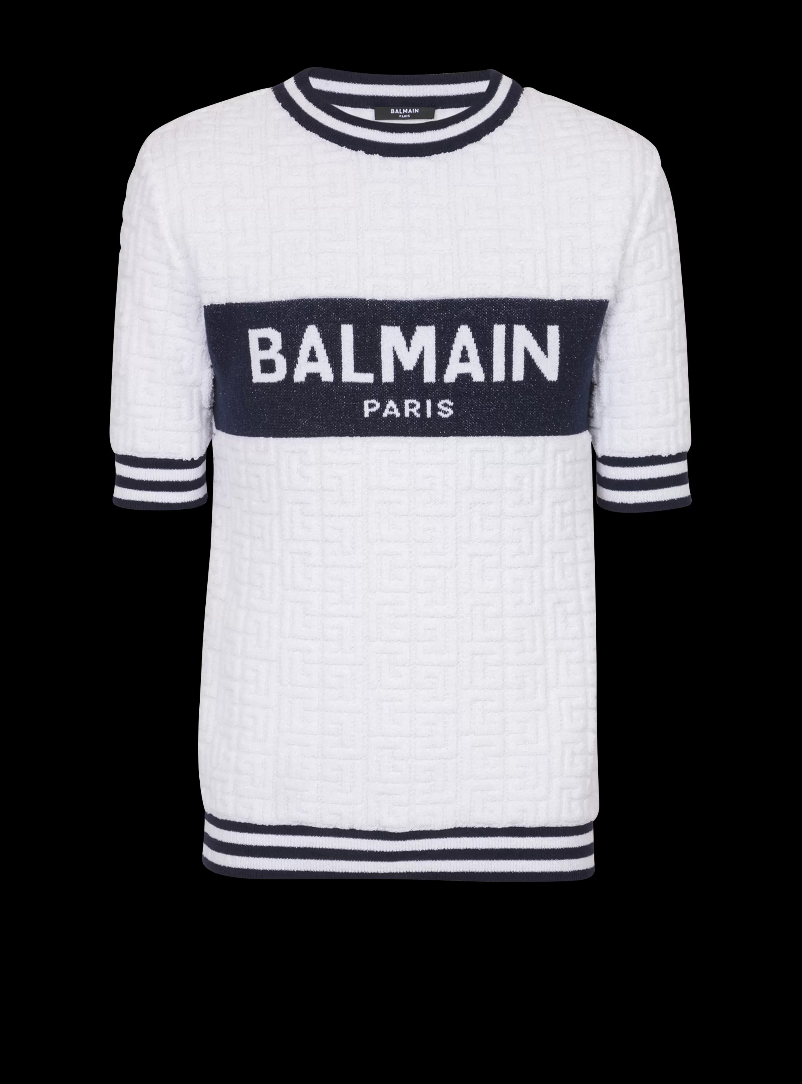 Balmain Maglieria-Short-sleeved PB Labyrinth Knit T-shirt white