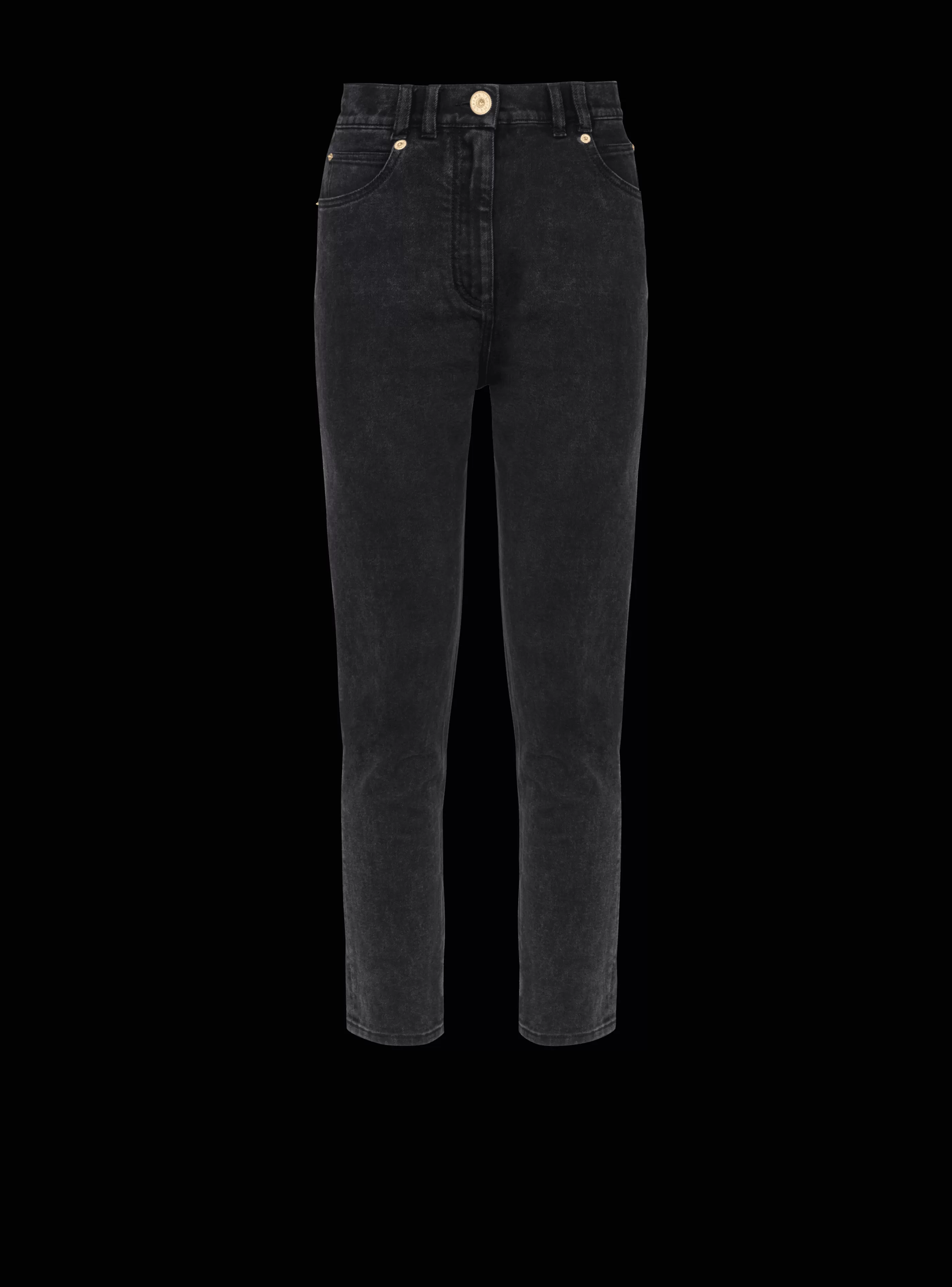 Balmain Denim-Slim Fit Jeans black