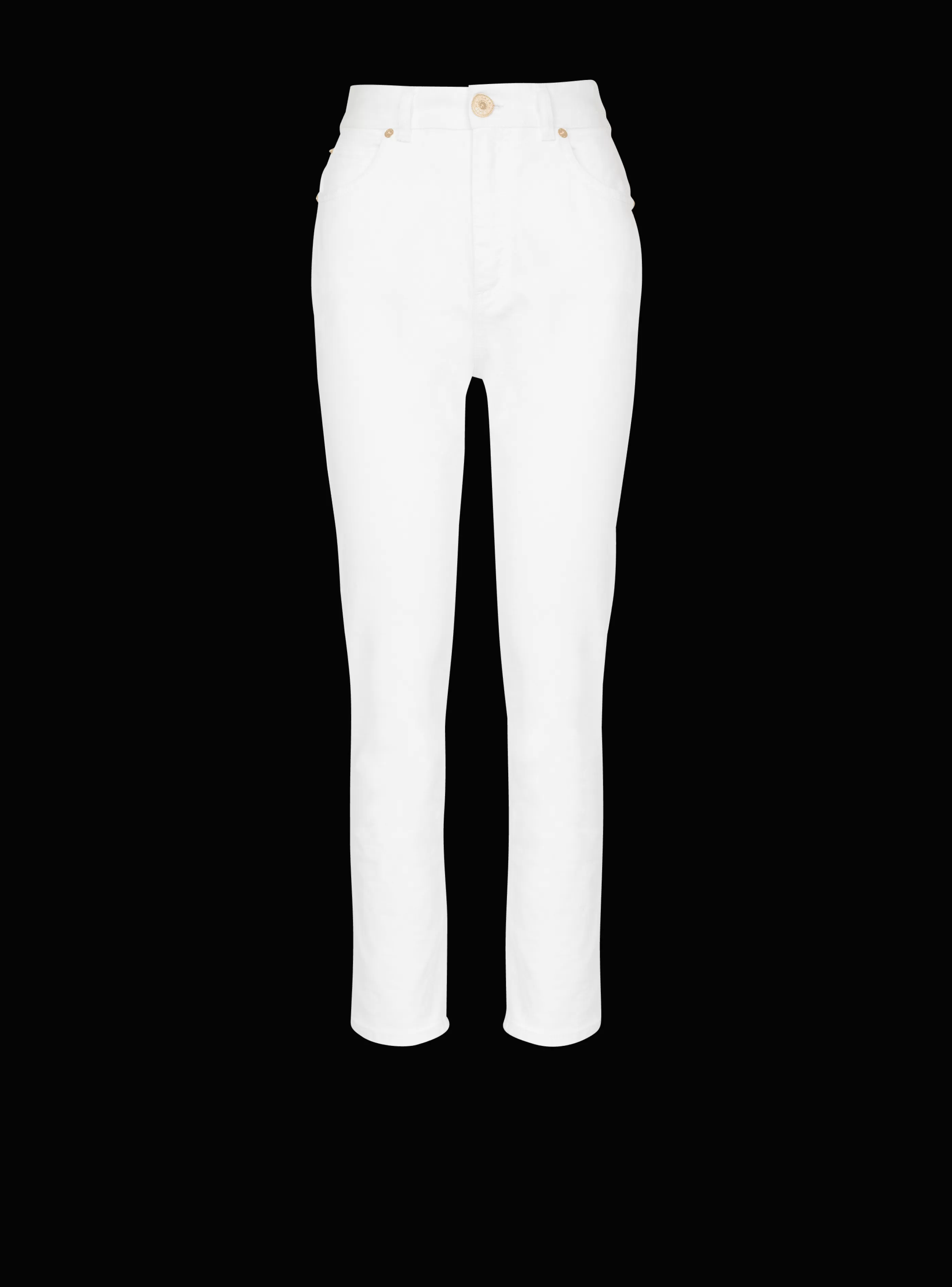 Balmain Denim-Slim Fit Jeans white