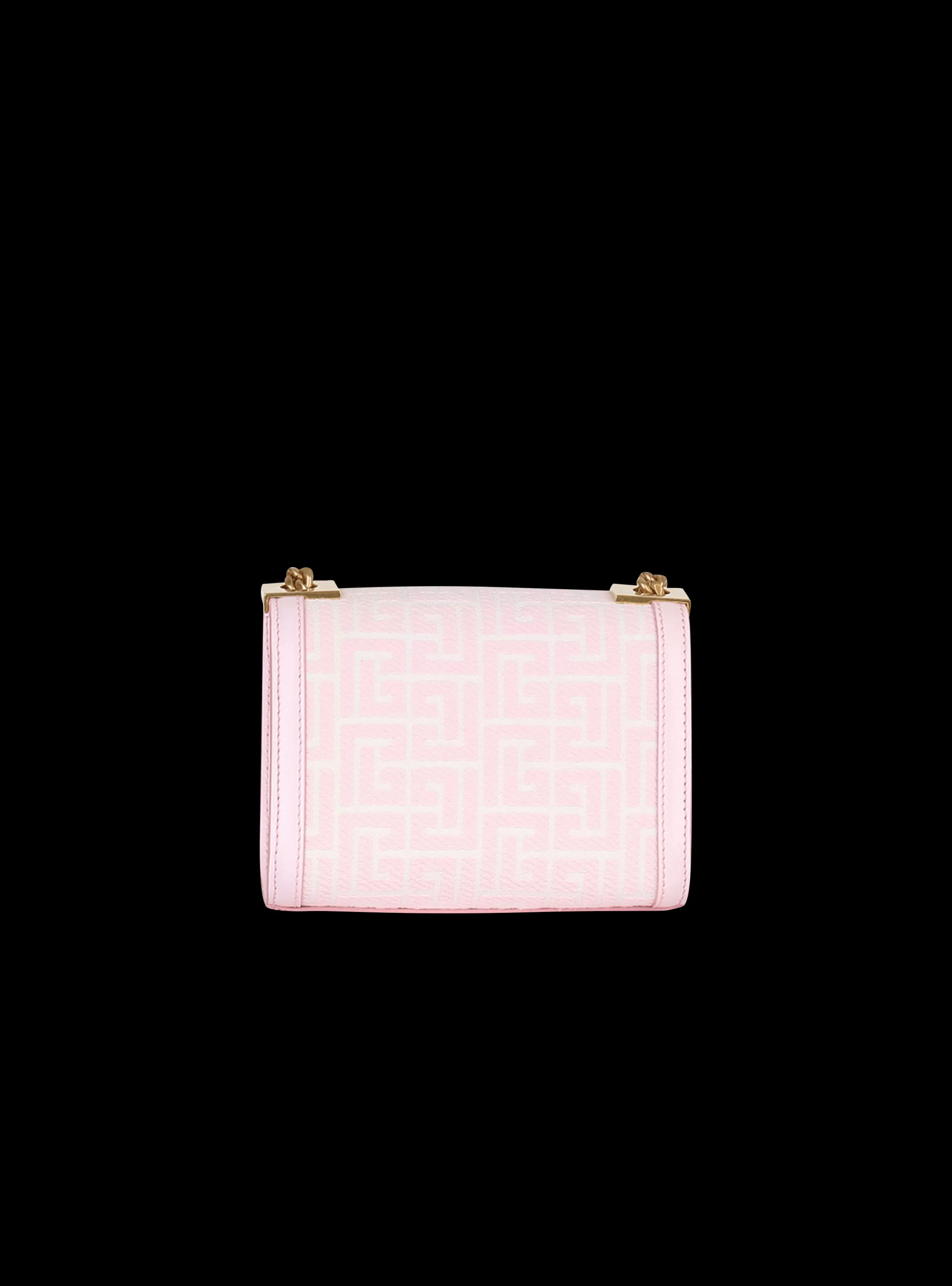 Balmain Borse Mini | Borse A Tracolla-Small-sized Bicolor Jacquard 1945 Bag pink