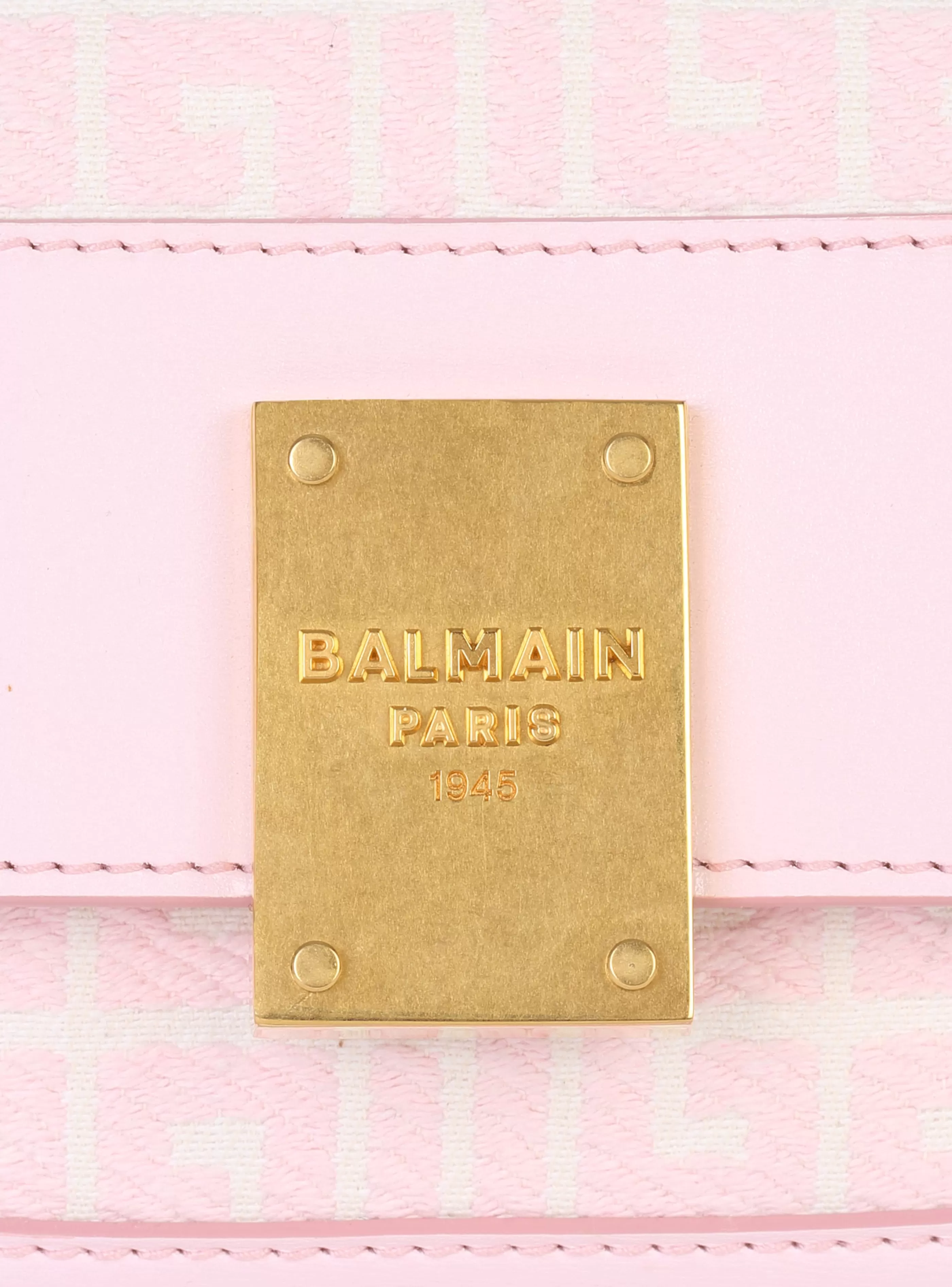 Balmain Borse Mini | Borse A Tracolla-Small-sized Bicolor Jacquard 1945 Bag pink