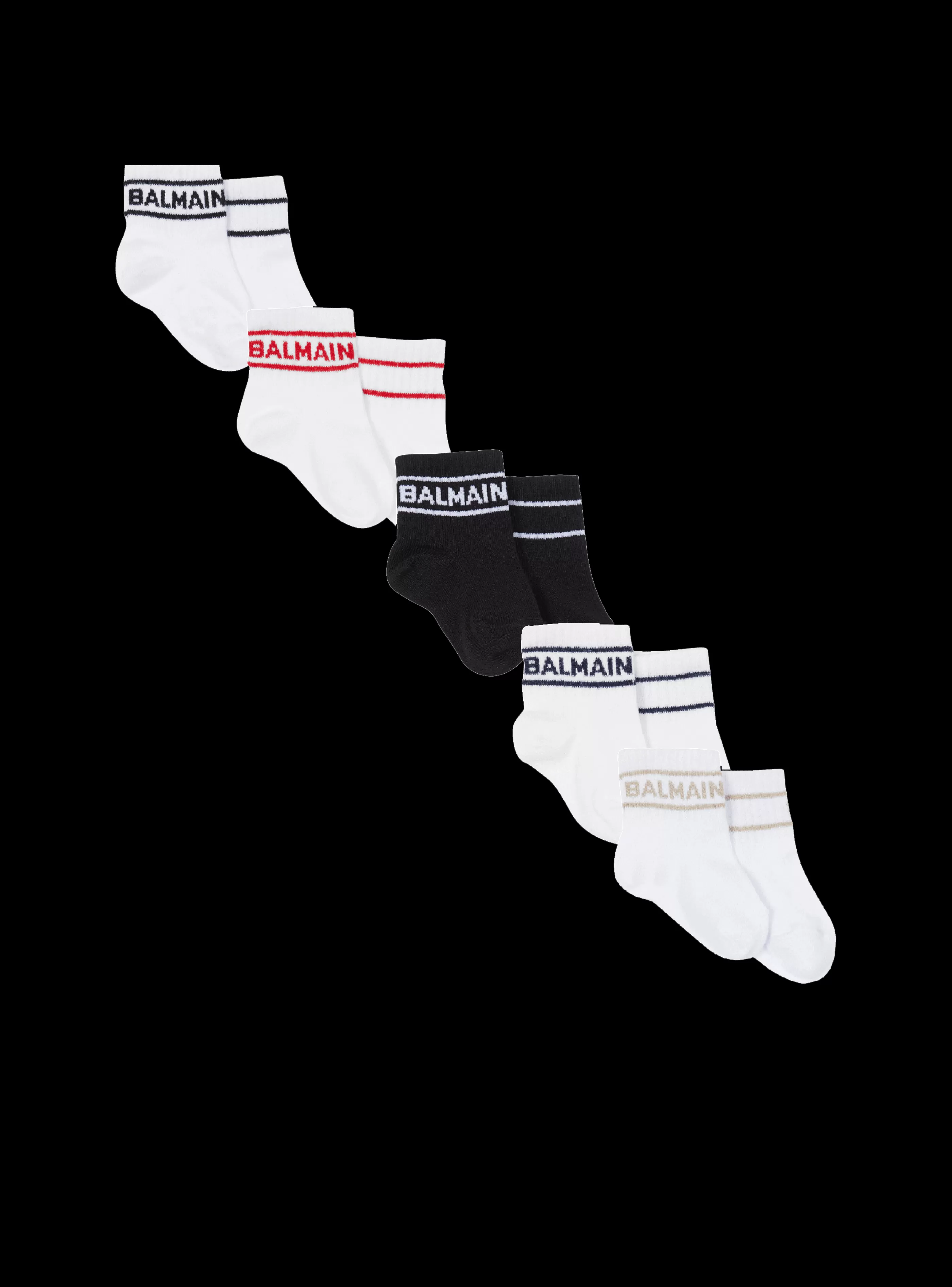Balmain Neonati (1-9 Mesi)-Socks - 5-piece Set multicolor