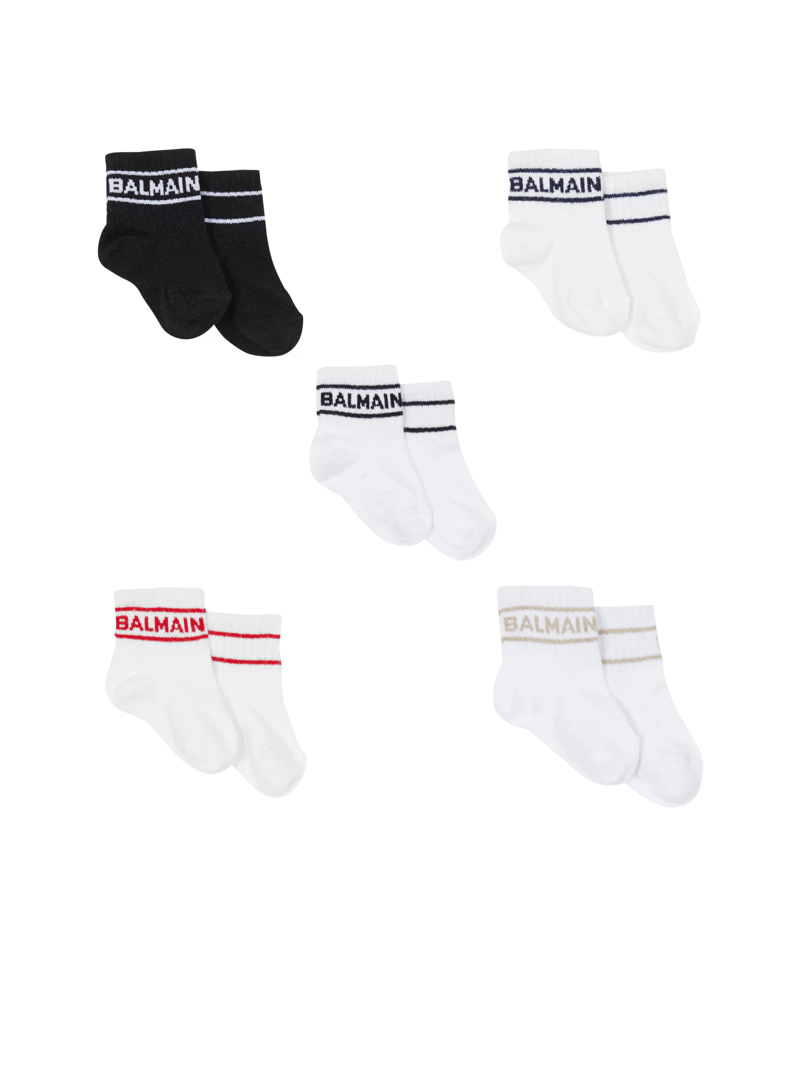 Balmain Neonati (1-9 Mesi)-Socks - 5-piece Set multicolor