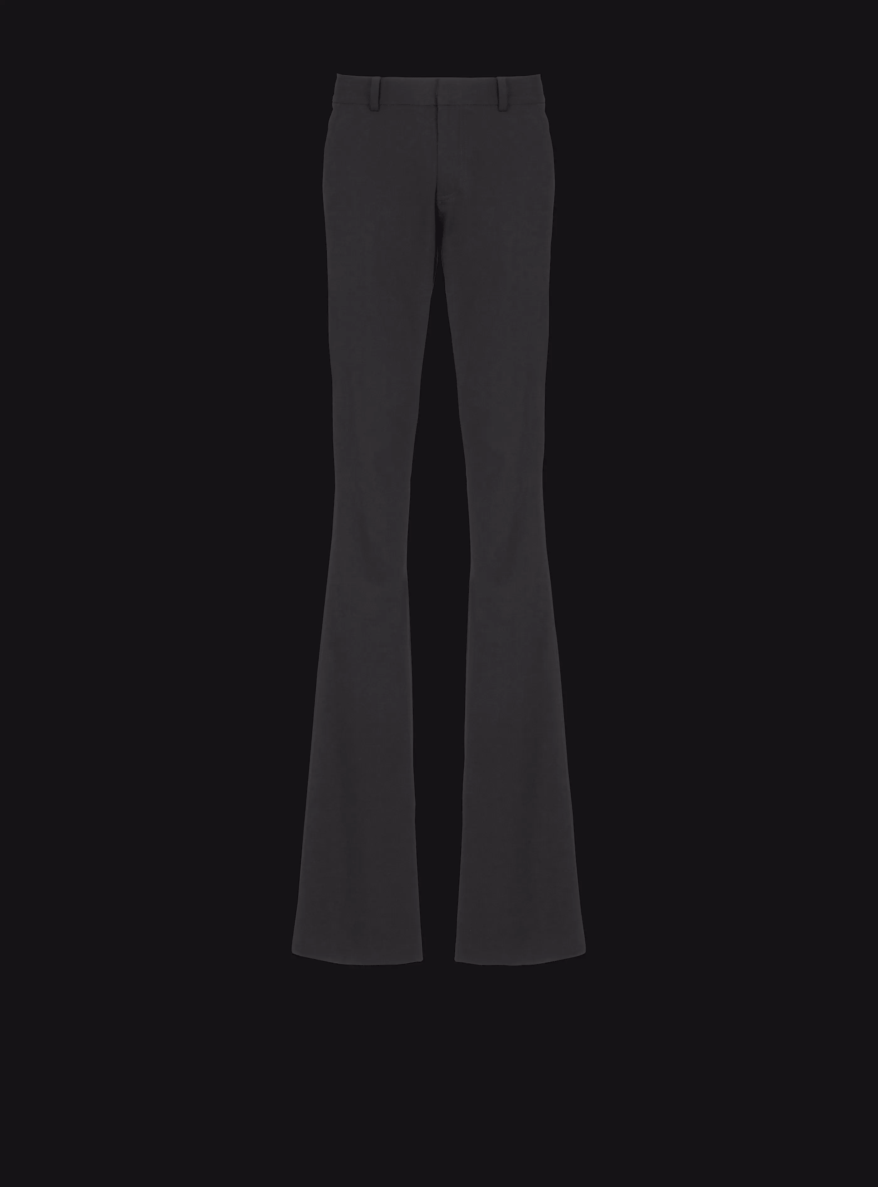 Balmain Pantaloni E Pantaloncini-Technical Wool Trousers black