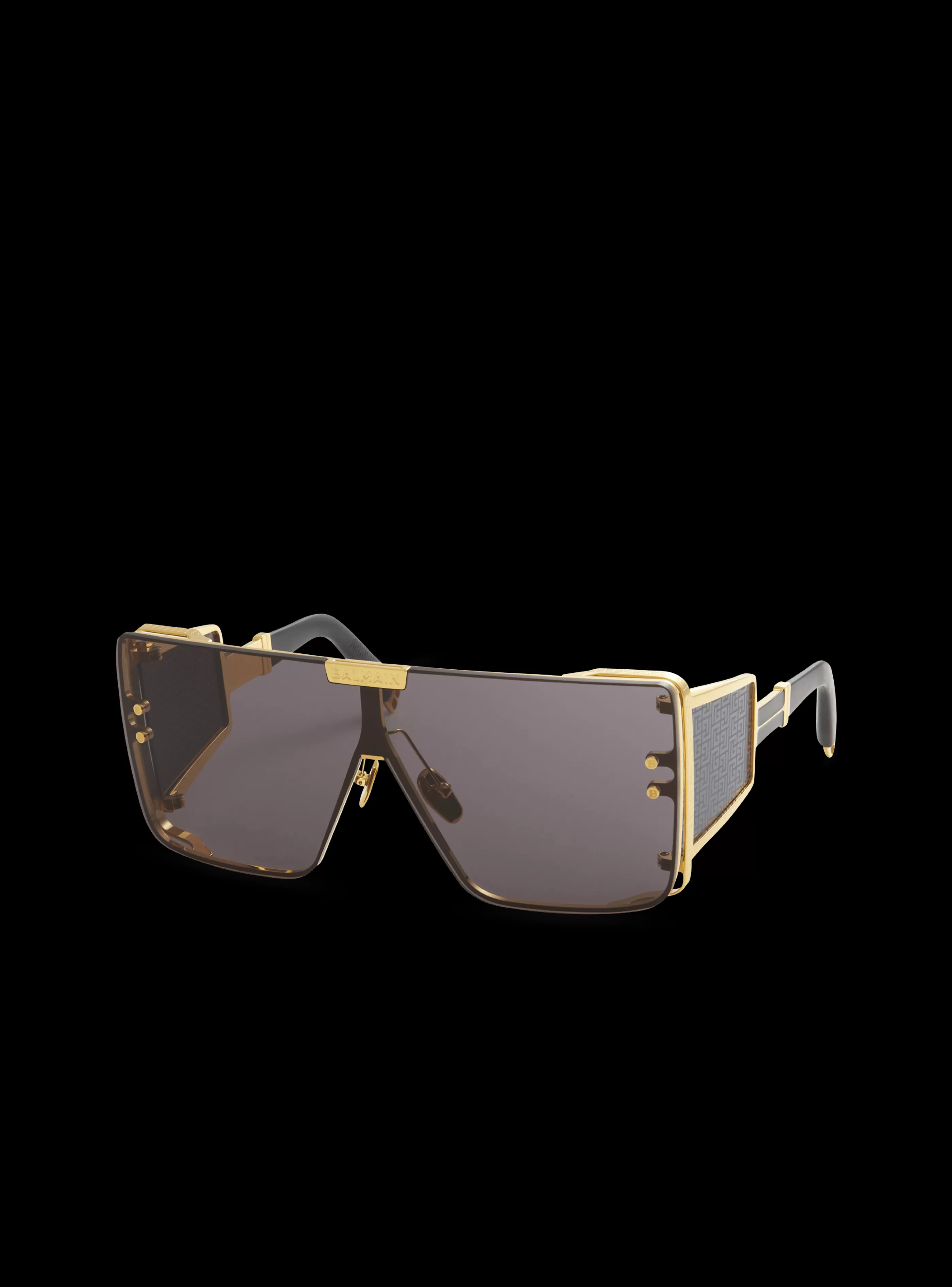 Balmain Occhiali | Occhiali-Titanium Shield-shaped Wonder Boy Sunglasses black