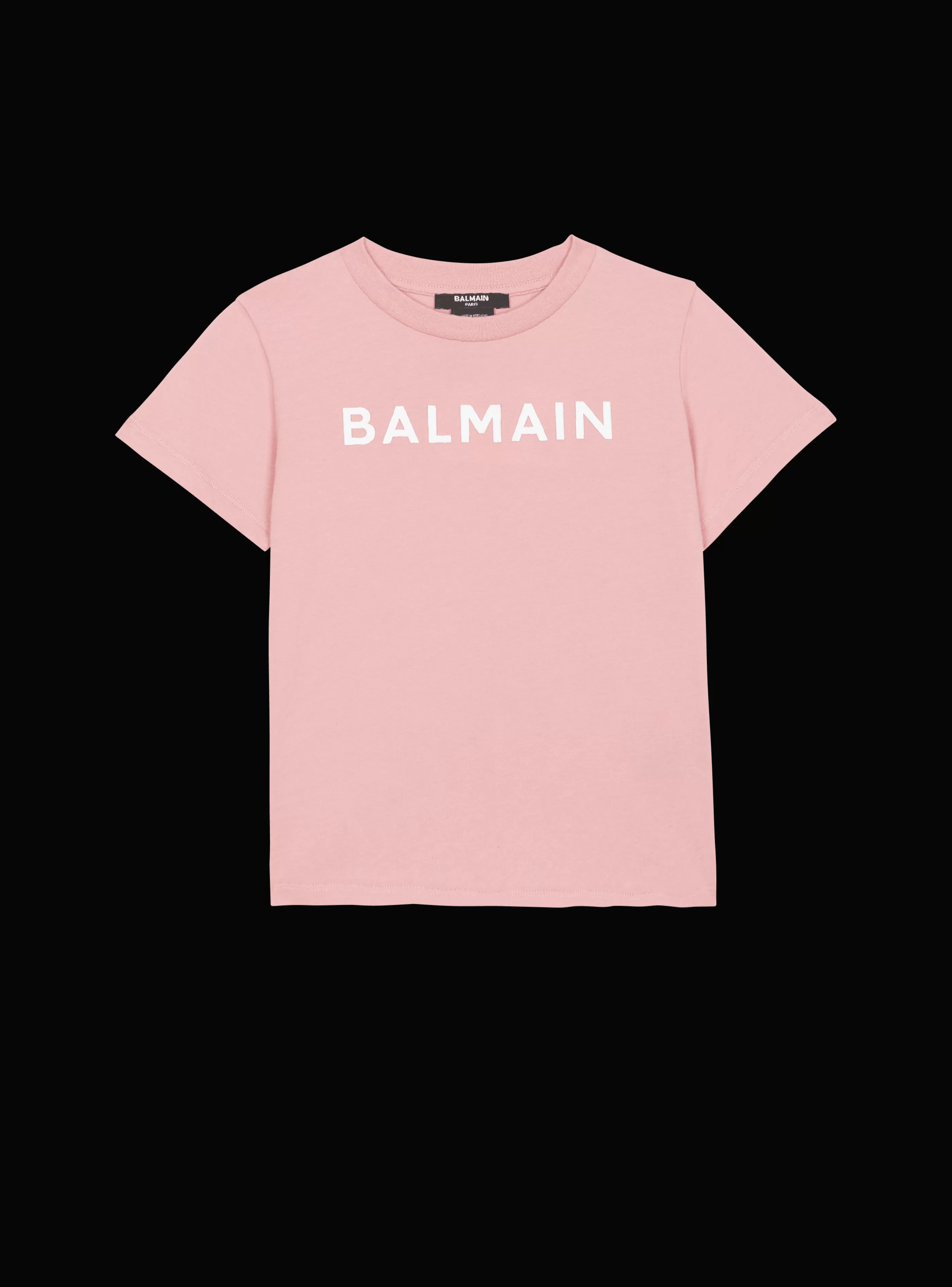 Balmain Bambina (4-10 Anni)-T-shirt With Logo purple