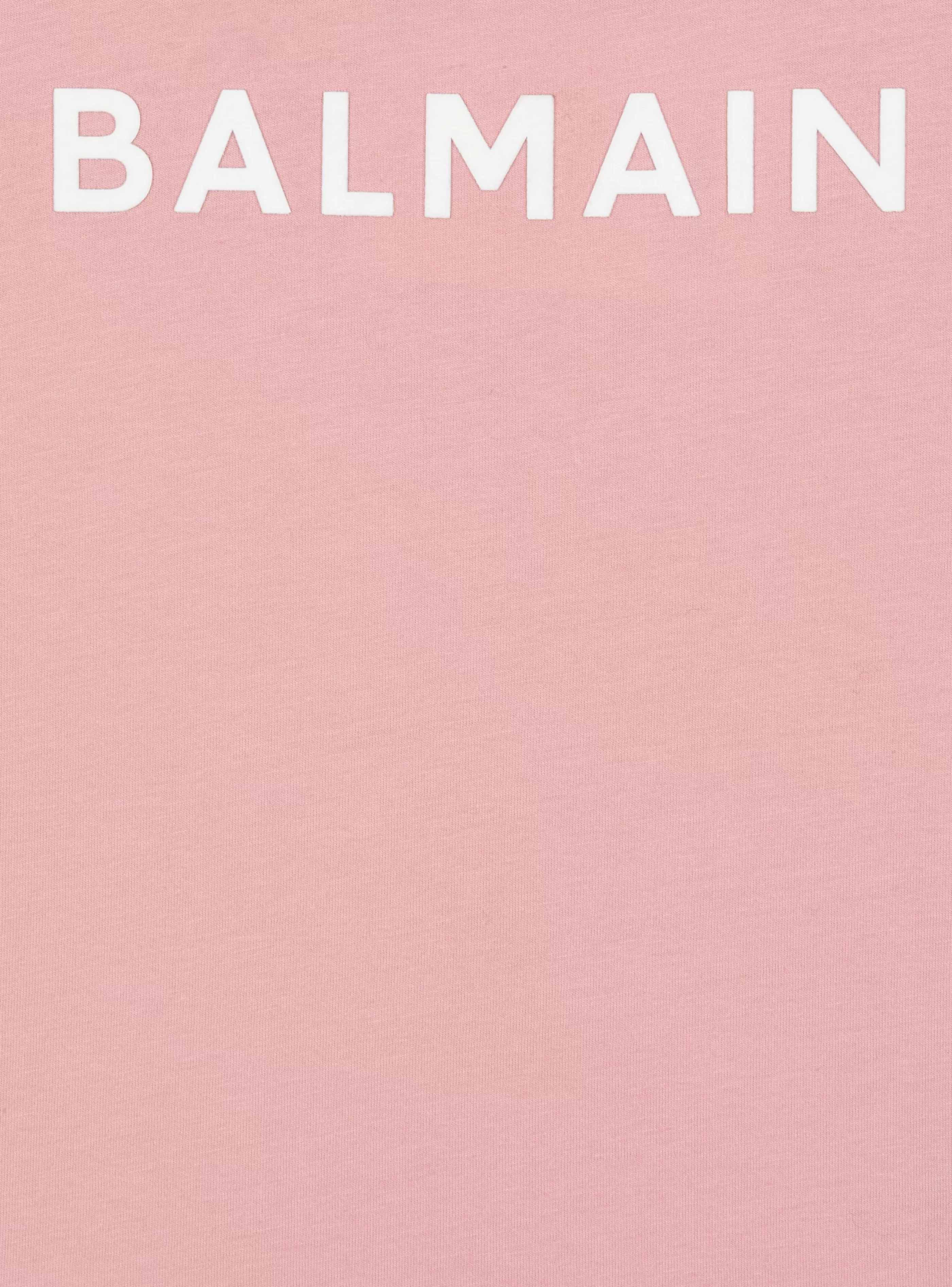 Balmain Bambina (4-10 Anni)-T-shirt With Logo purple