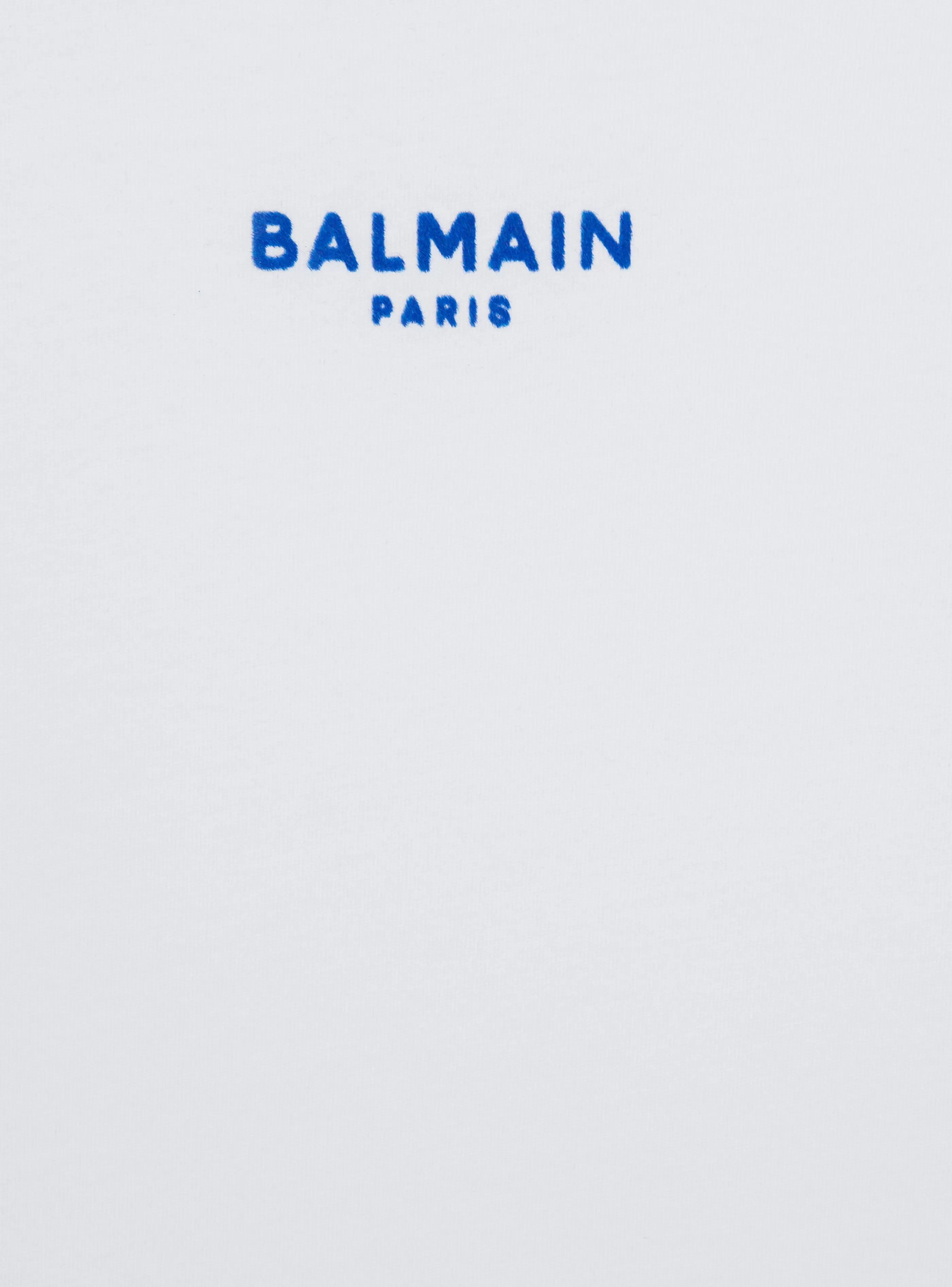 Balmain Bambino (4-10 Anni) | Bambina (4-10 Anni)-T-shirt With Flocked Paris Logo white