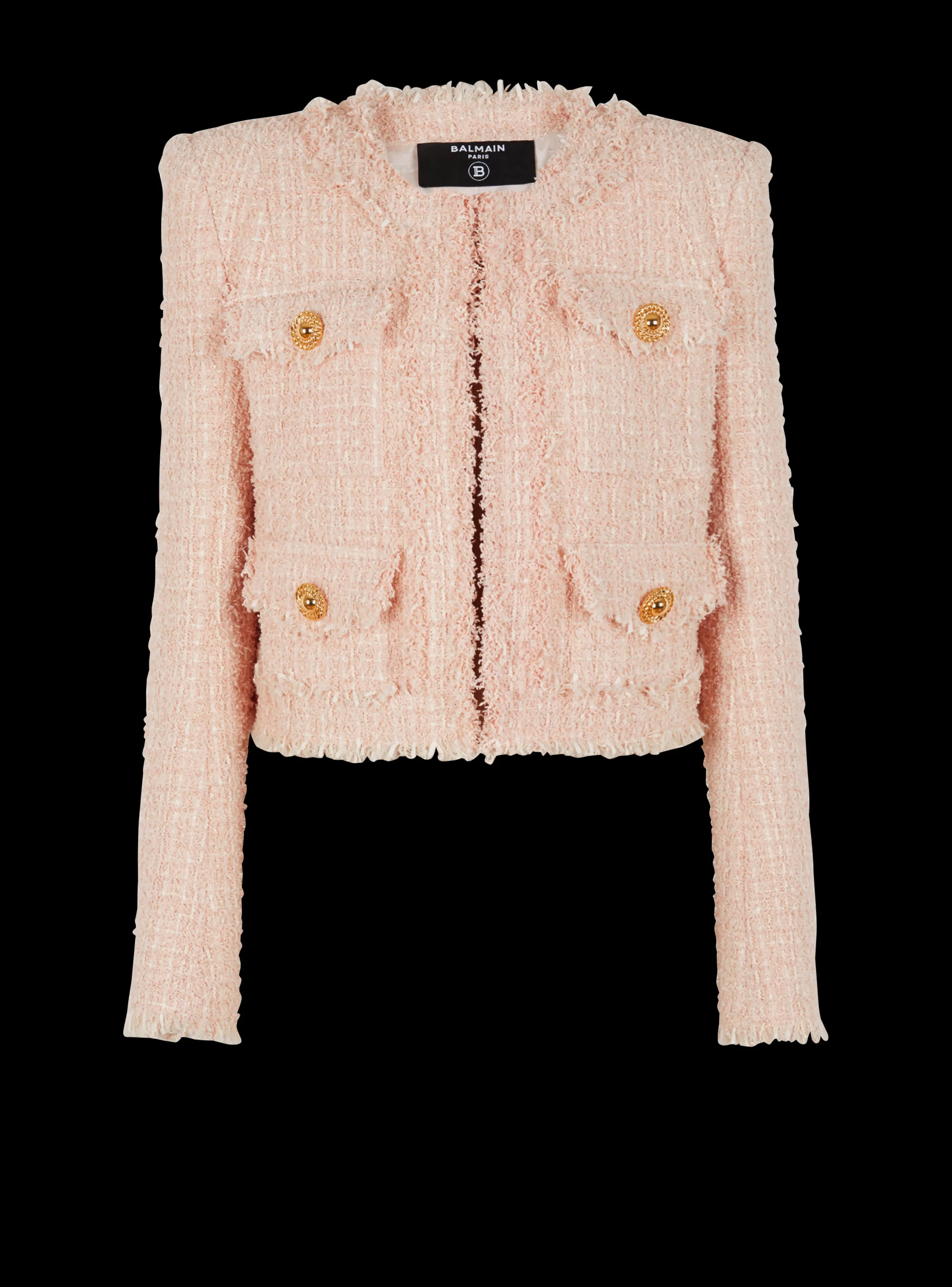 Balmain Giacche E Blazer-Tweed Jacket pink