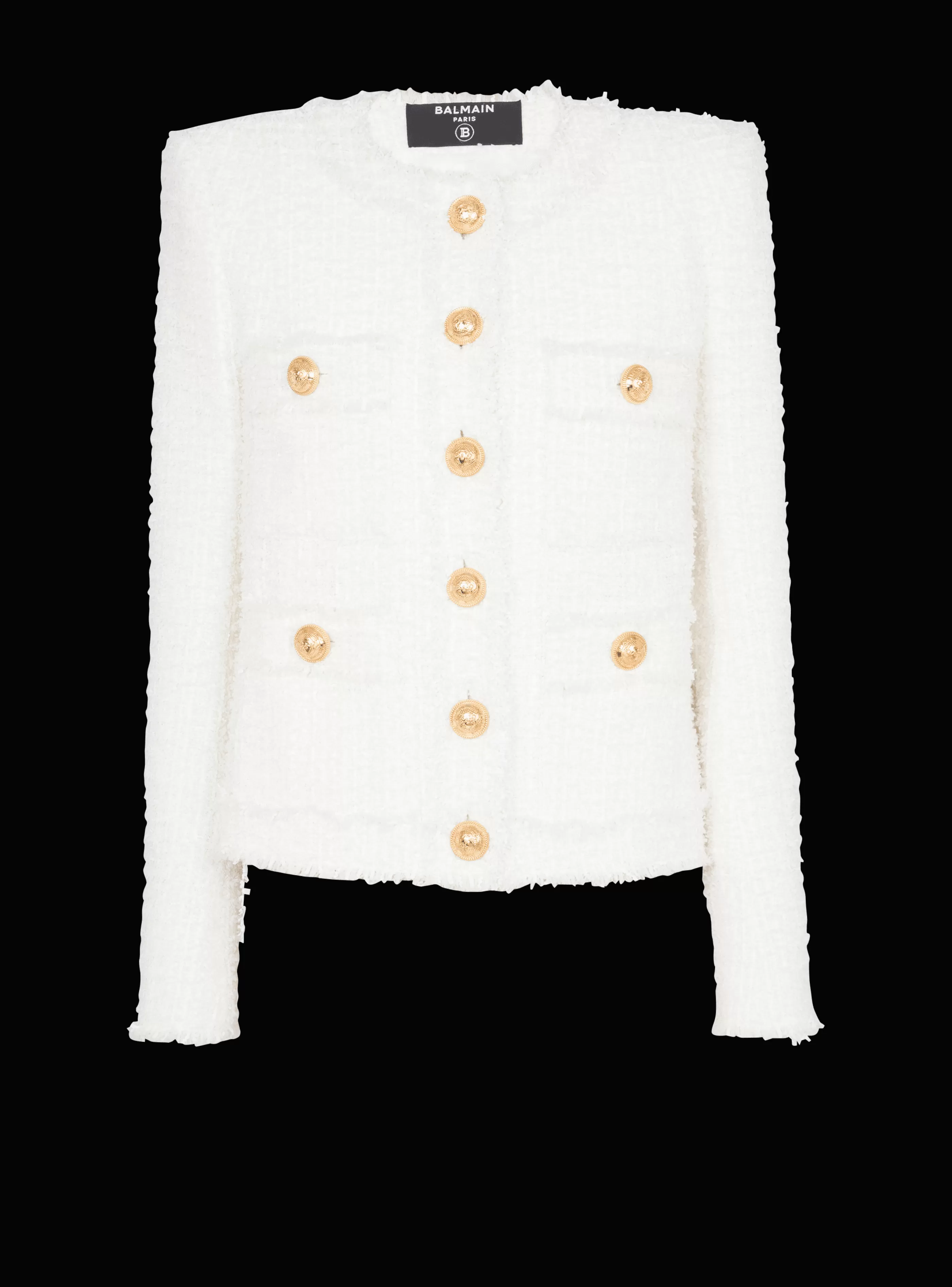 Balmain Giacche E Blazer-Tweed Jacket white