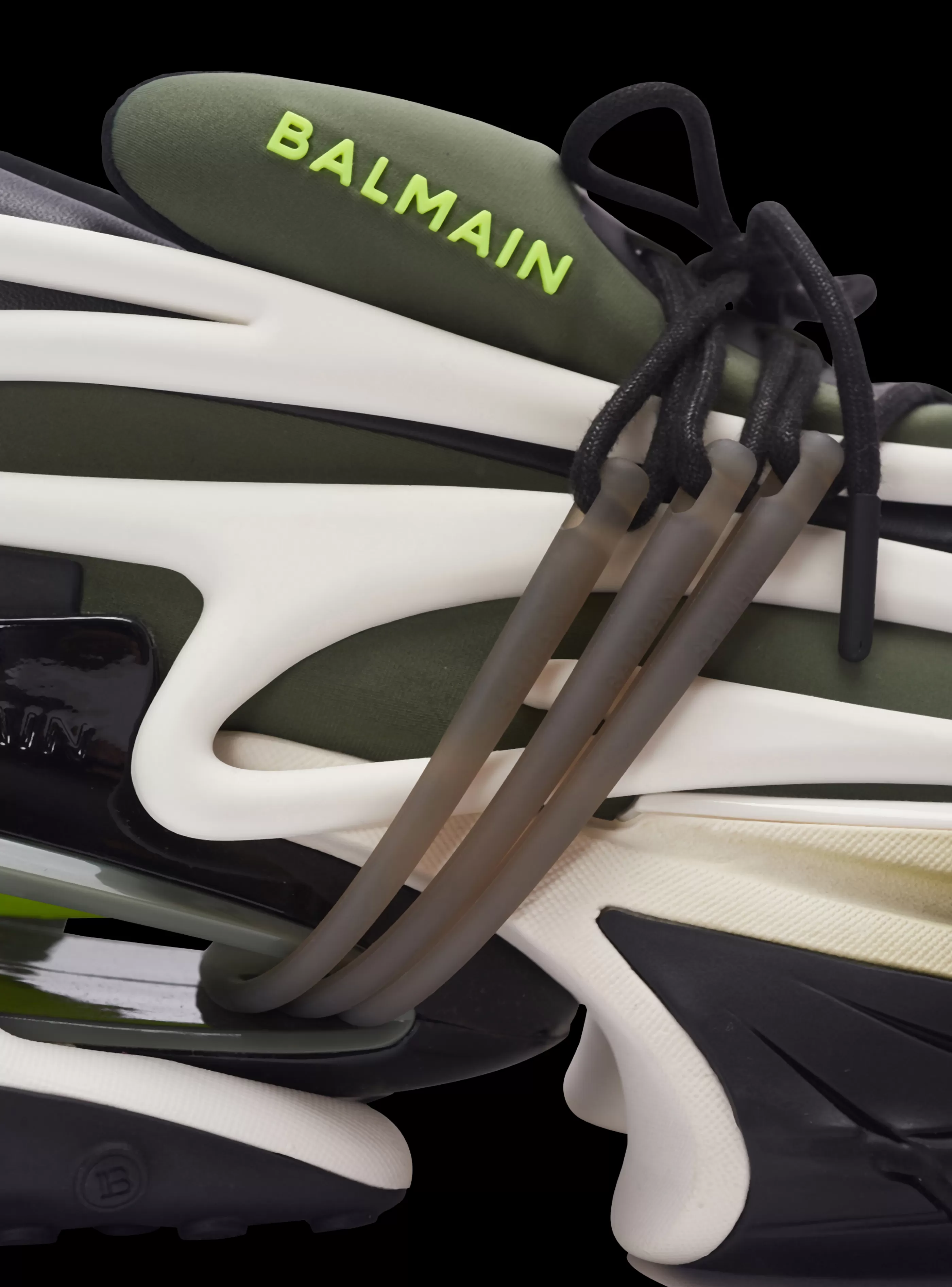 Balmain Uomo | Sneakers-Unicorn Low-top Trainers In Neoprene And Calfskin khaki