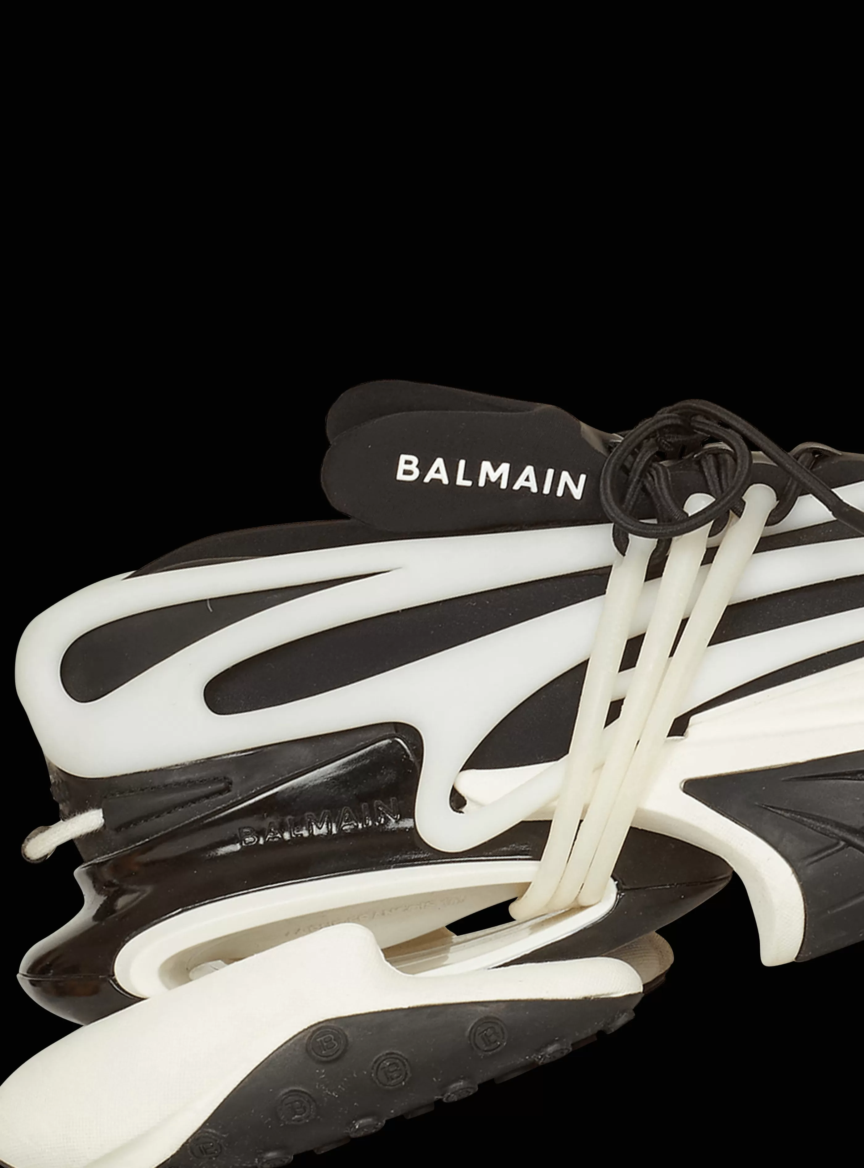 Balmain Uomo | Sneakers-Unicorn Low-top Trainers In Neoprene And Leather black
