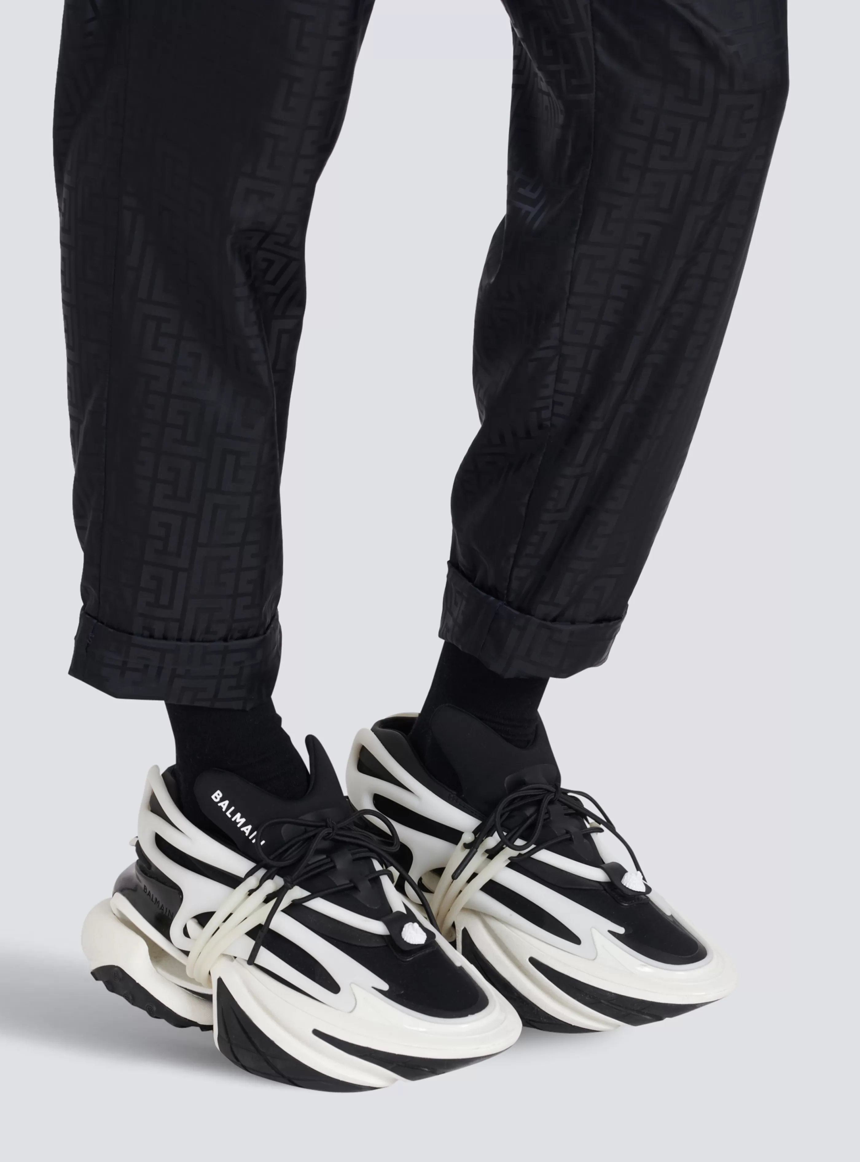 Balmain Uomo | Sneakers-Unicorn Low-top Trainers In Neoprene And Leather black