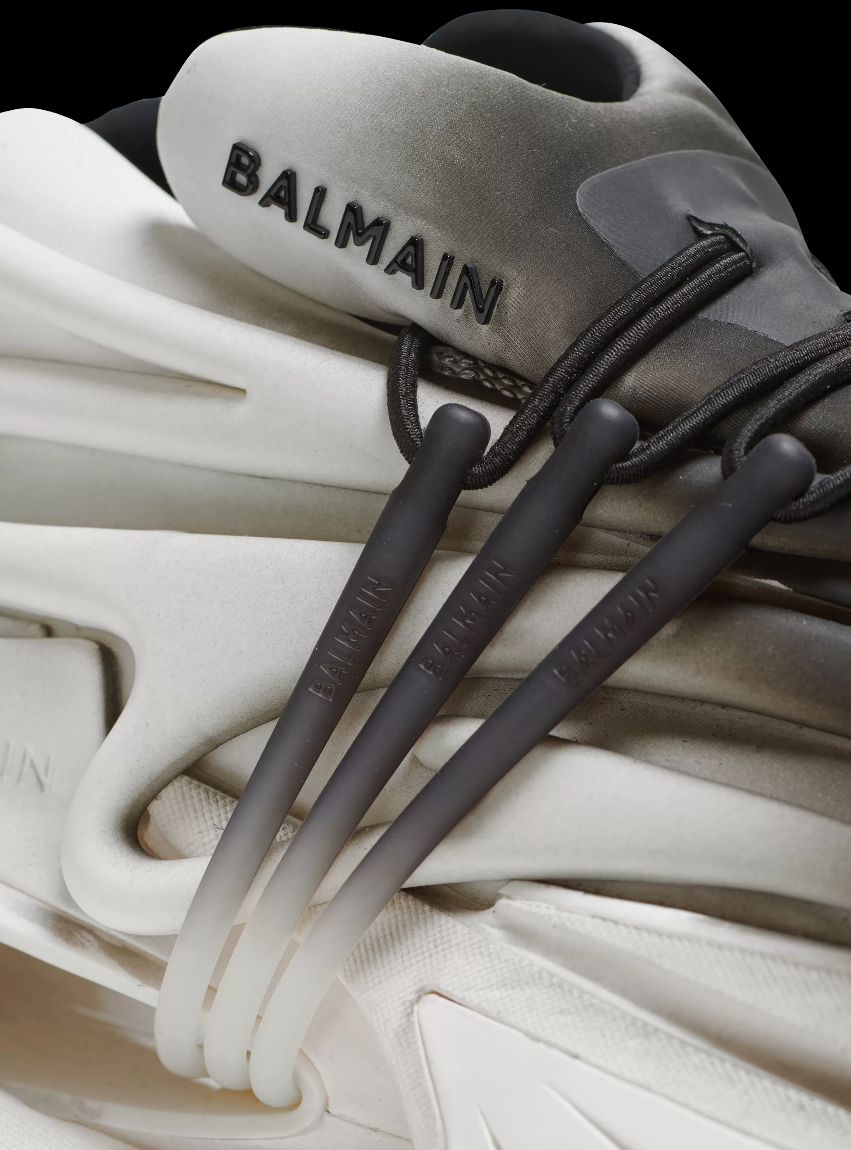 Balmain Unicorn-Unicorn Low-top Trainers In Neoprene And Leather white