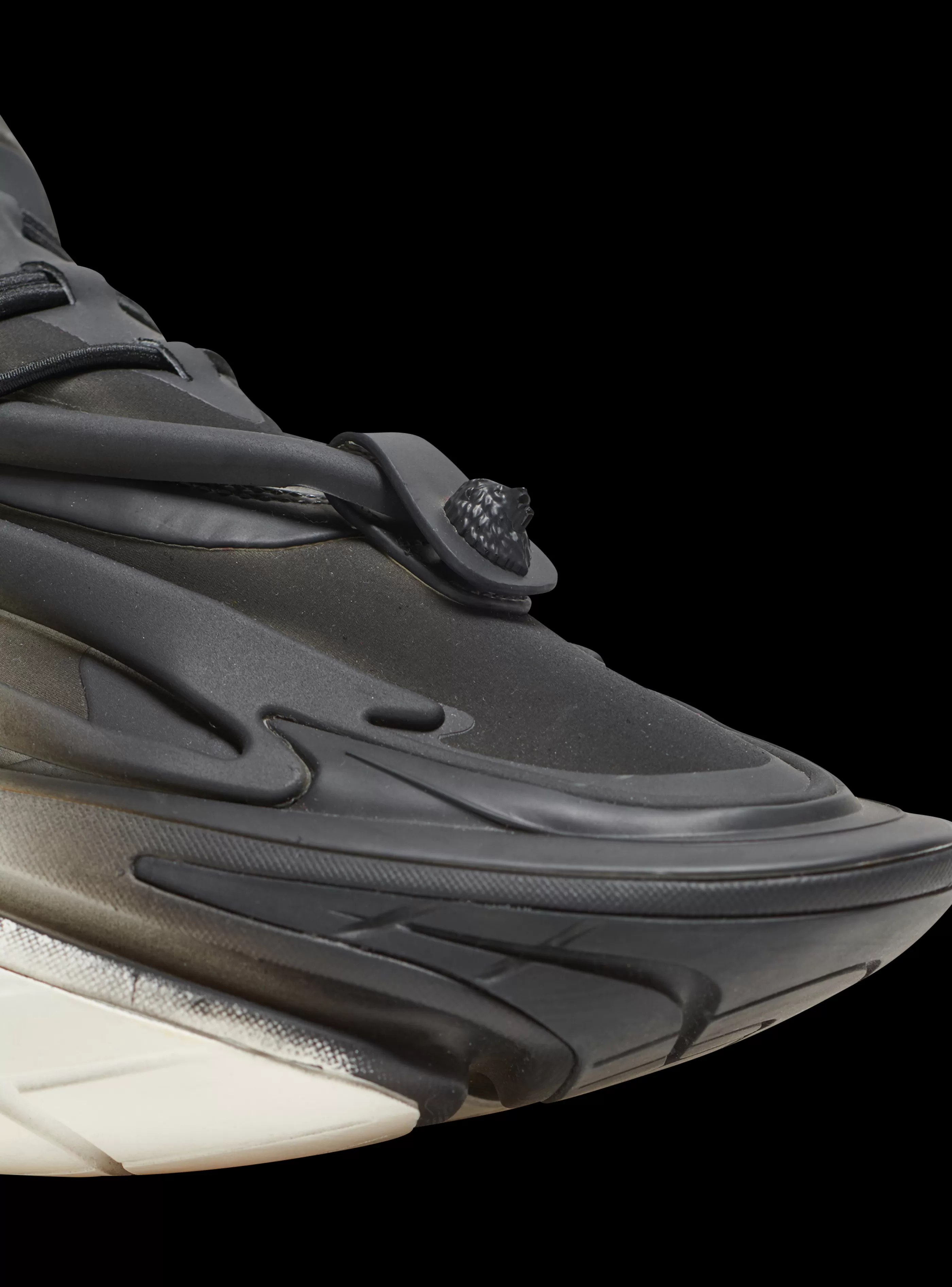 Balmain Unicorn-Unicorn Low-top Trainers In Neoprene And Leather white