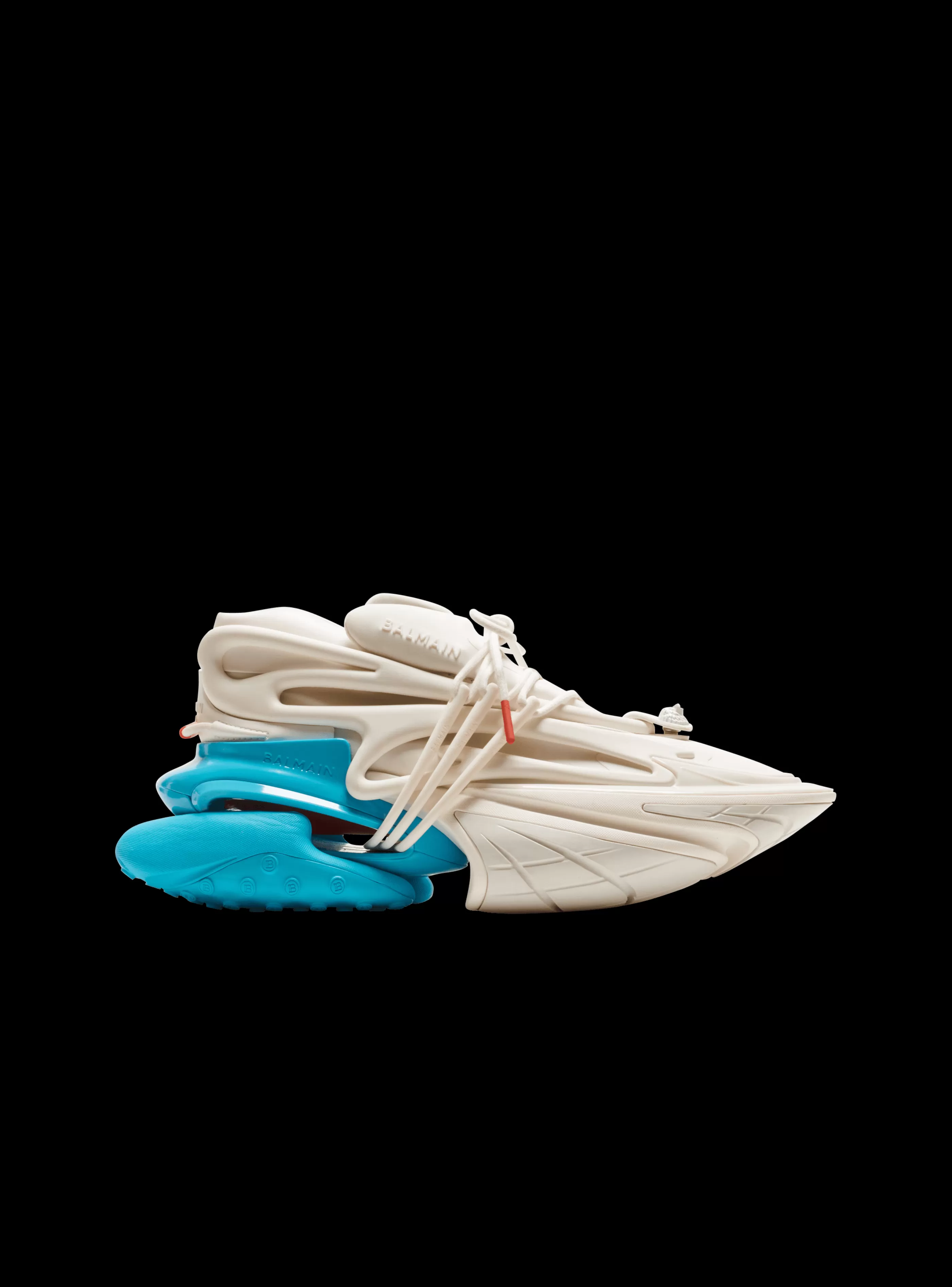 Balmain Unicorn-Unicorn Trainers In Neoprene And Leather blue