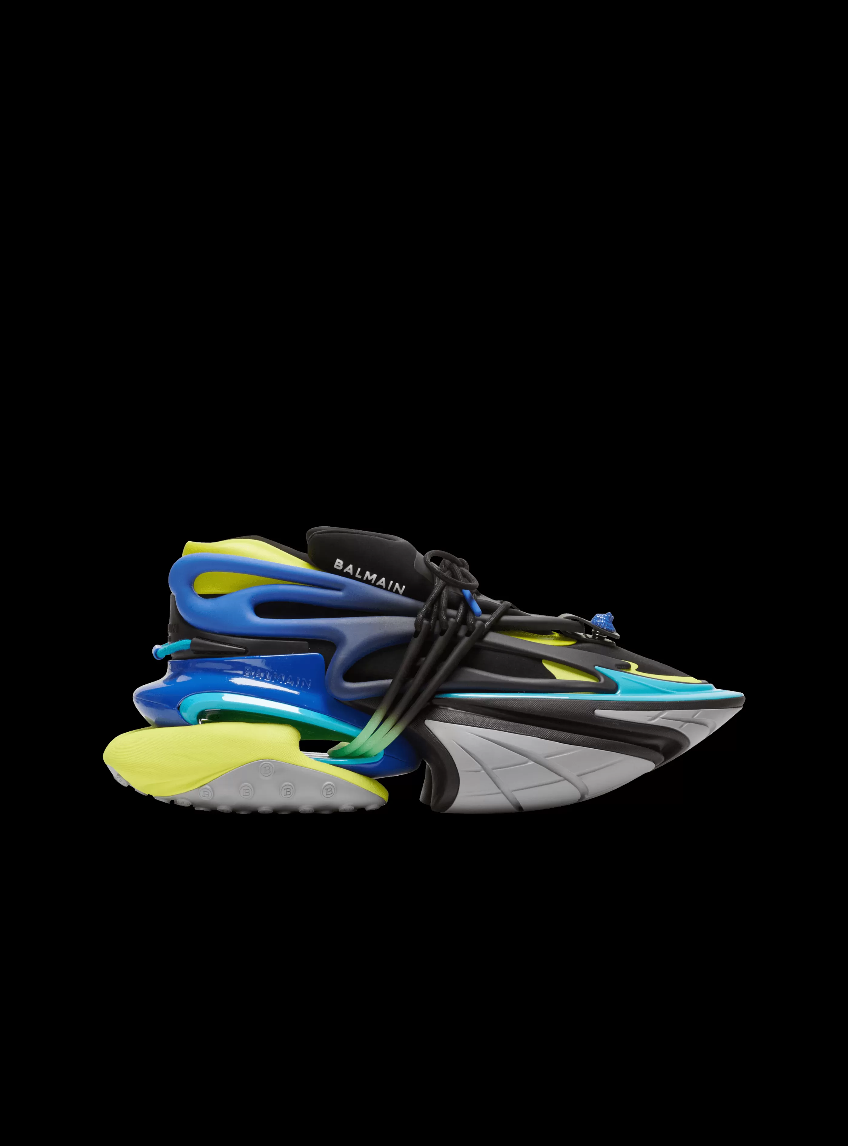 Balmain Unicorn-Unicorn Trainers In Neoprene And Leather multicolor