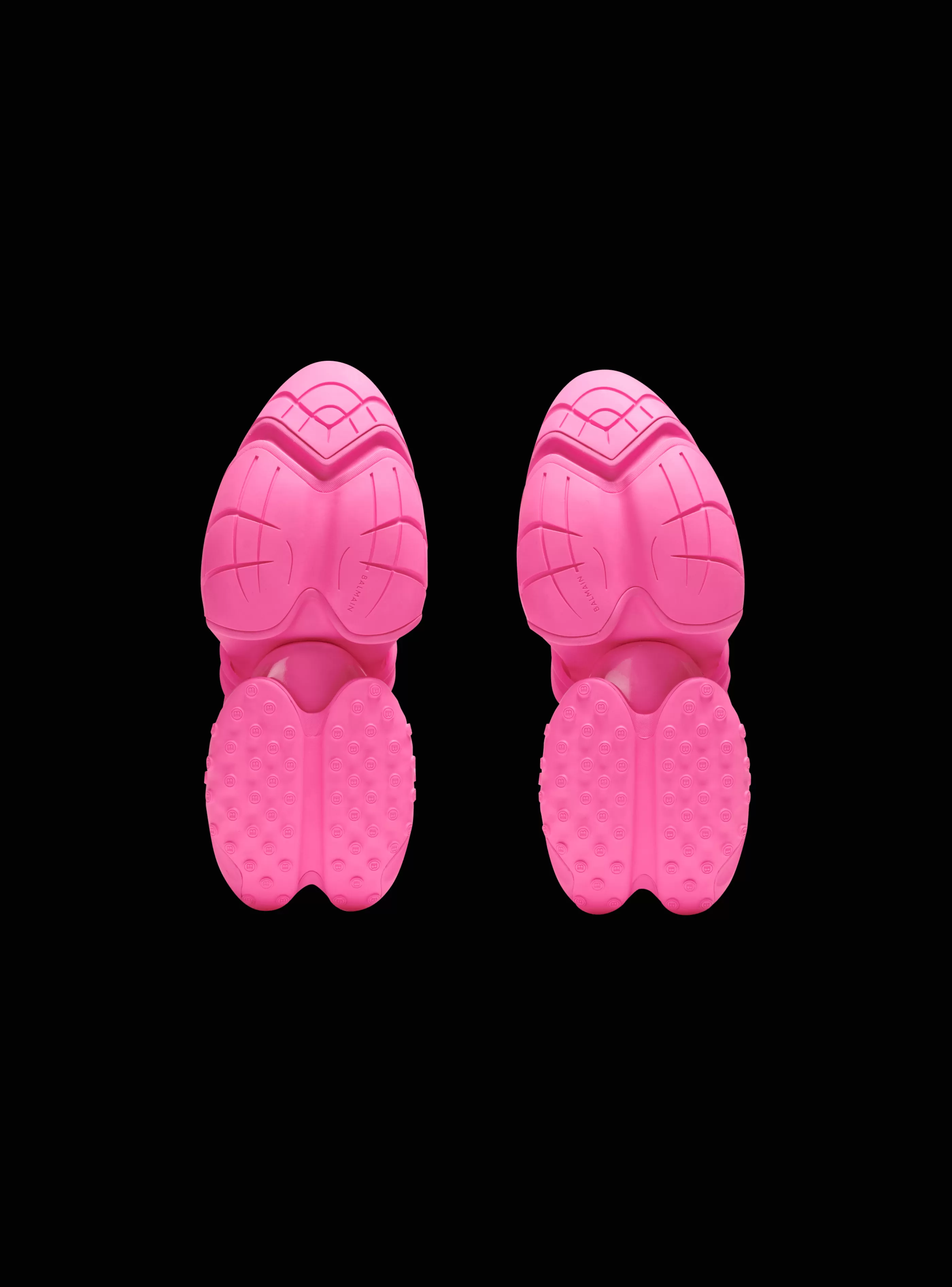 Balmain Unicorn-Unicorn Trainers In Neoprene And Rubberised Leather pink