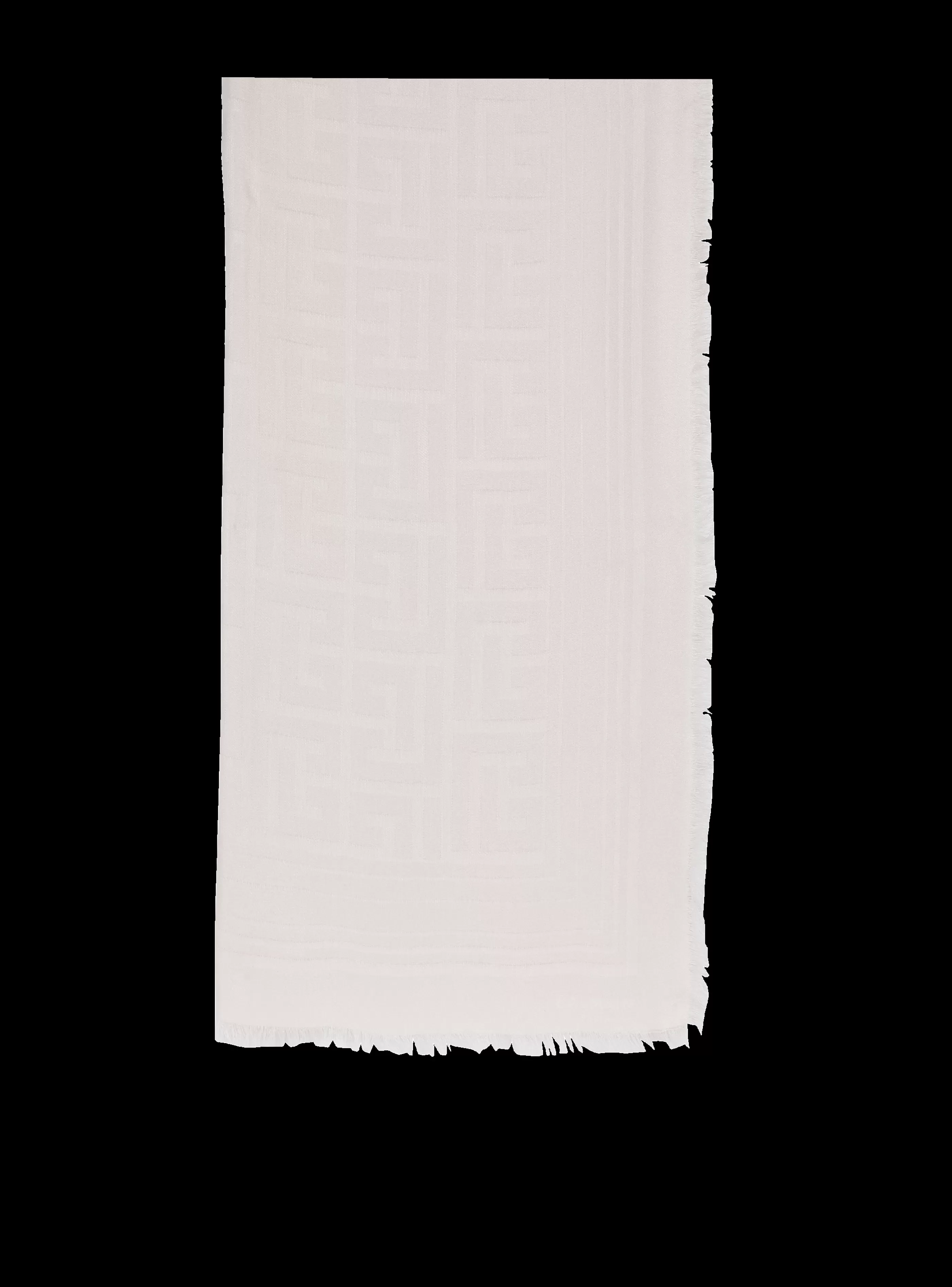 Balmain Sciarpe-Viscose Scarf With Monogram Pattern pink