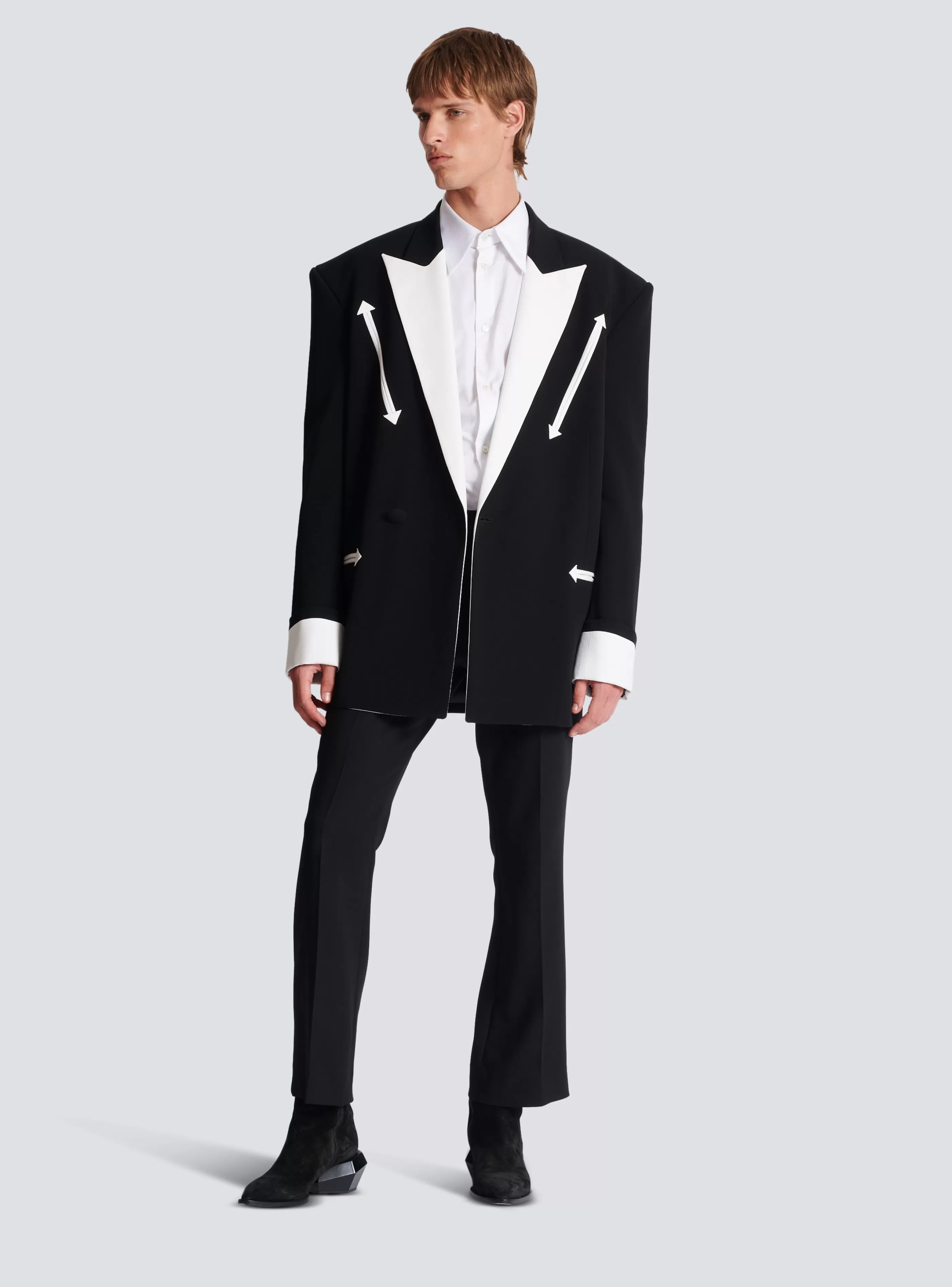 Balmain Giacche E Blazers-Western Crepe Blazer black